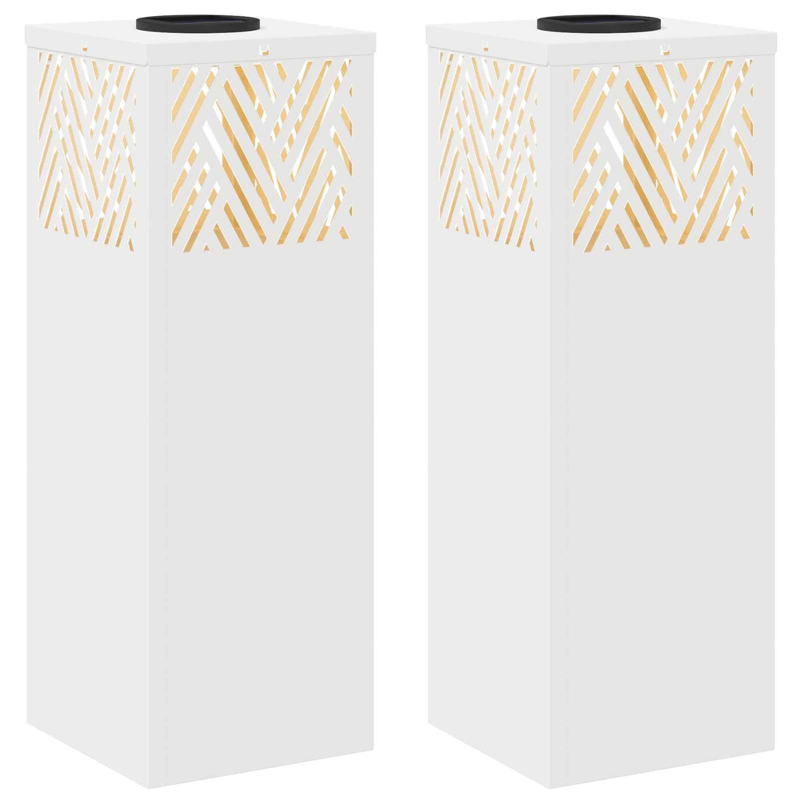 Napelemmel működő led ösvény világítás halszálka 2 pcs fehér