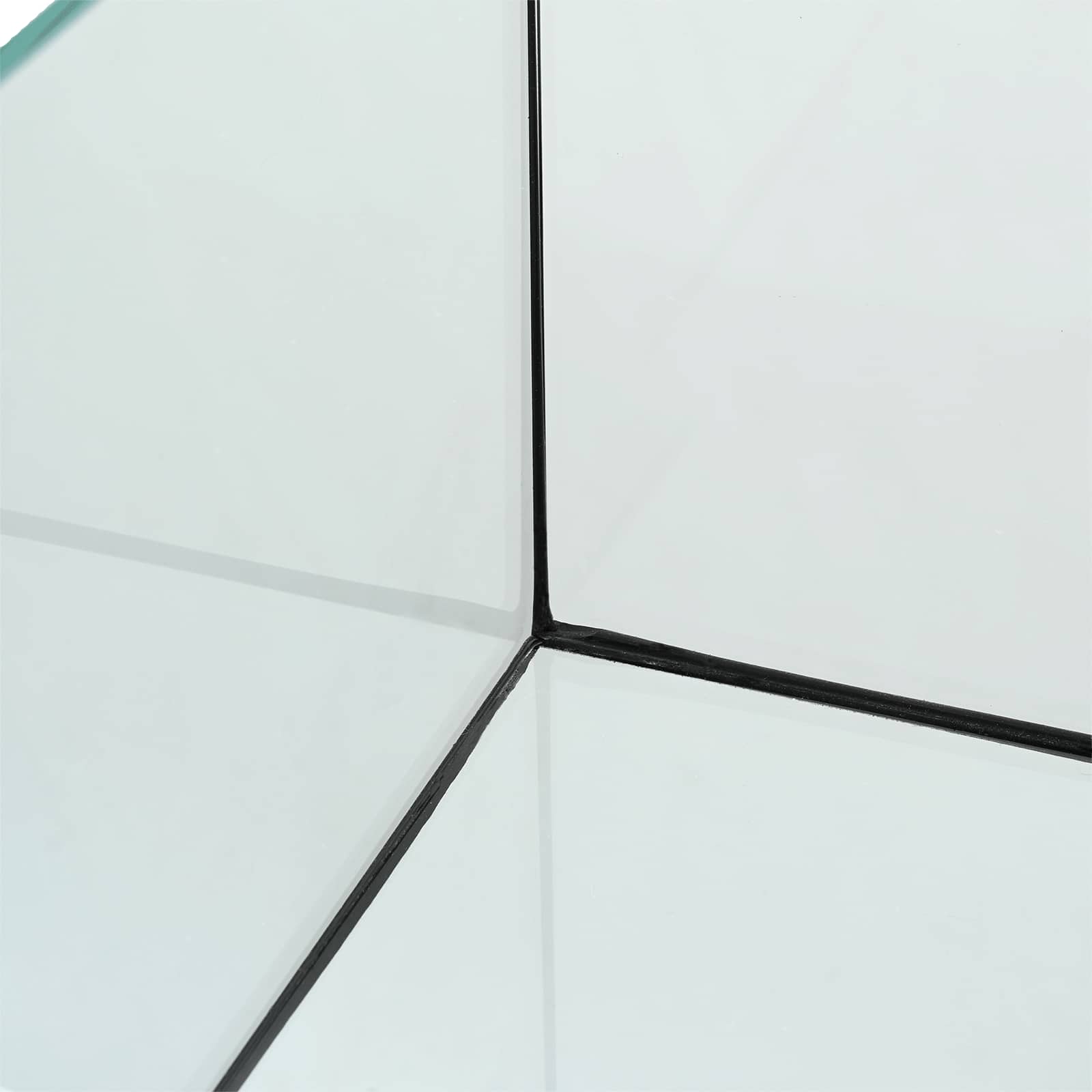 Akvárium tárolóval fehér üveg