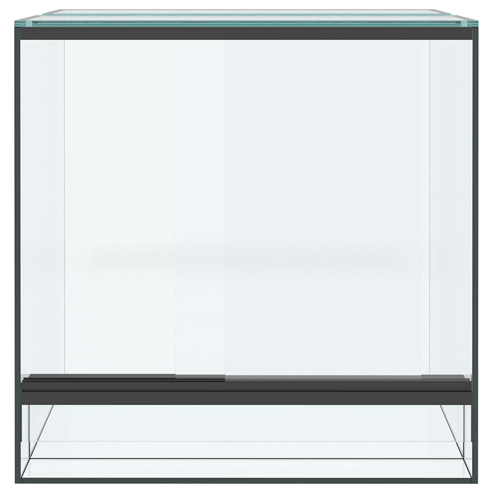 Hüllő és kétéltű élőhelyek tárolóval fehér 30 x 30 x 30 cm üveg