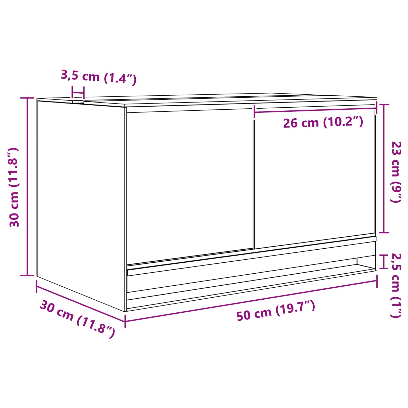 Hüllő és kétéltű élőhelyek tárolóval fehér 50 x 30 x 30 cm üveg