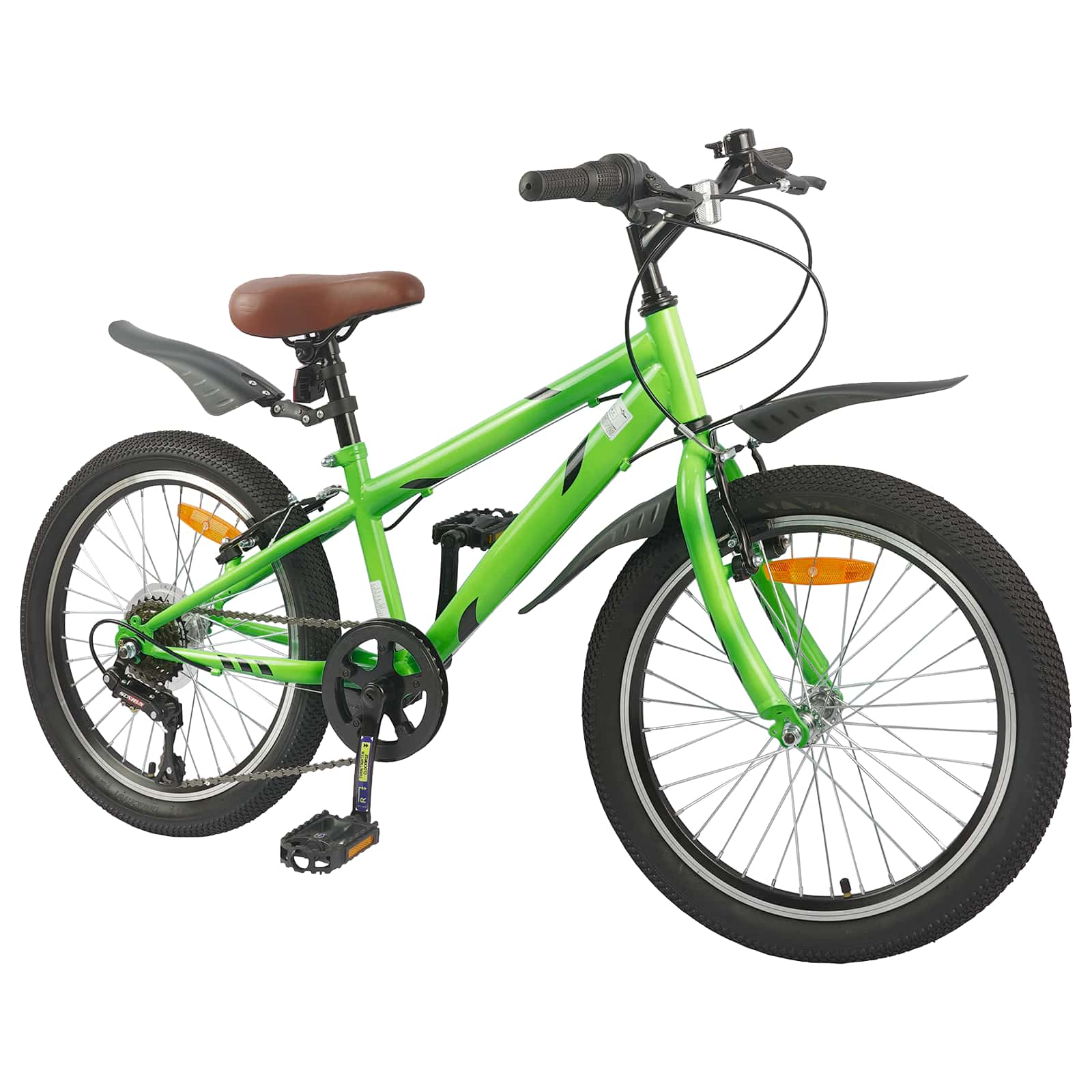 Gyerek bicikli 20 hüvelyk 6-speed 6-11 éves korig ajánlott zöld