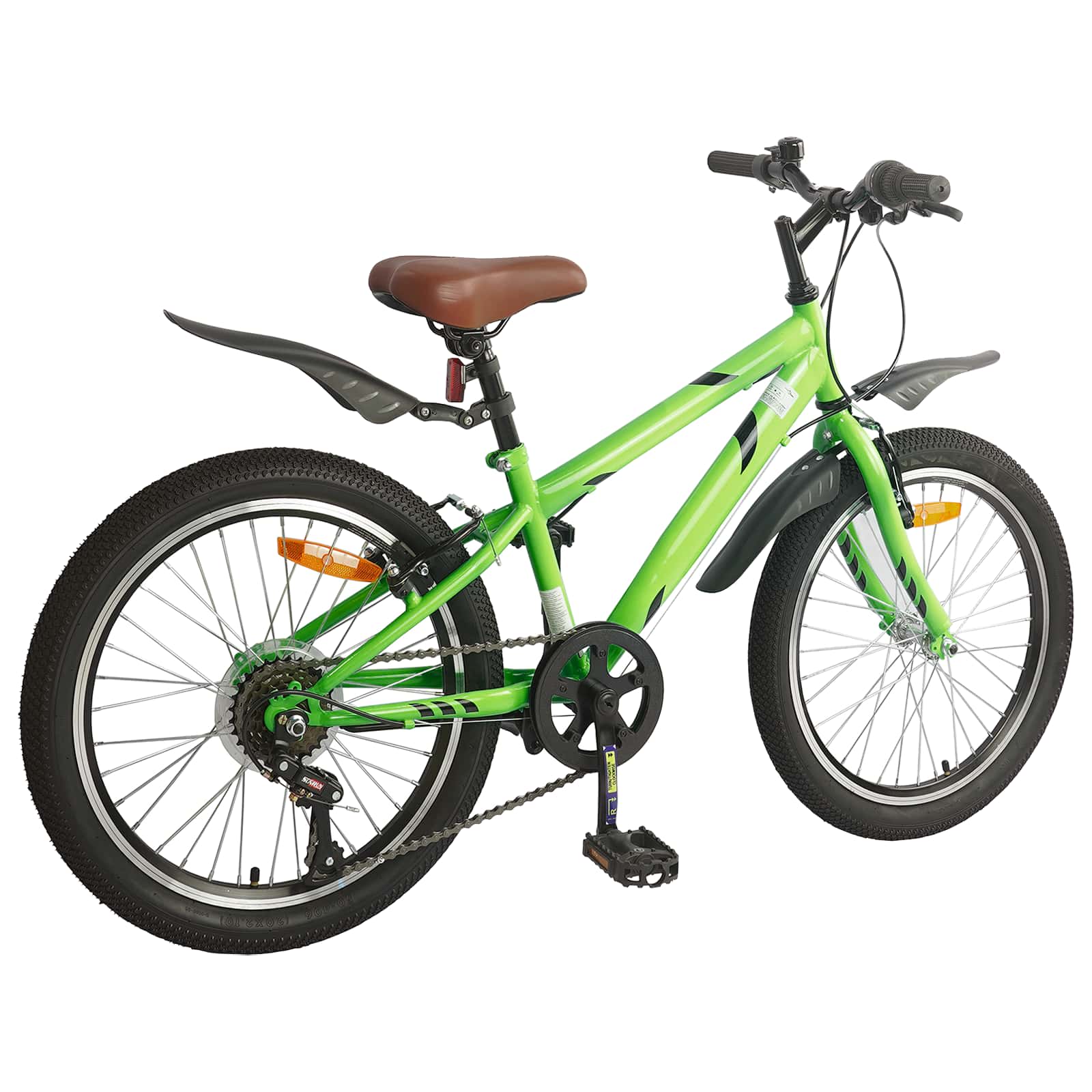 Gyerek bicikli 20 hüvelyk 6-speed 6-11 éves korig ajánlott zöld