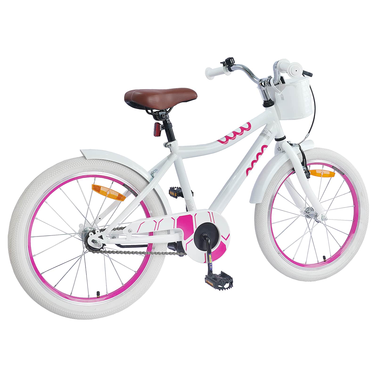 Gyerek bicikli 18 hüvelyk 5-7 éves korig fehér