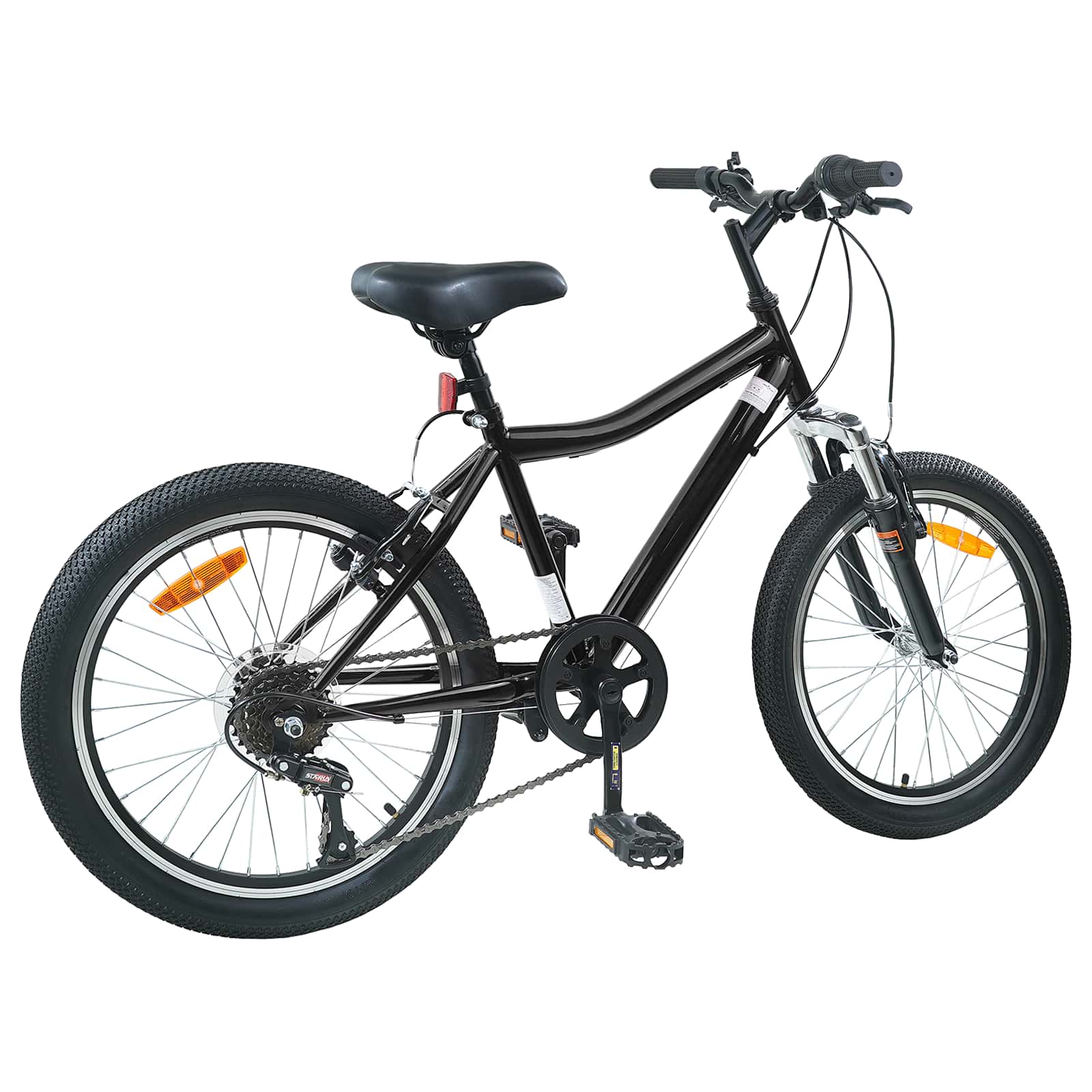 Gyerek bicikli 24 hüvelyk 6-speed 8-12 éves korig fekete