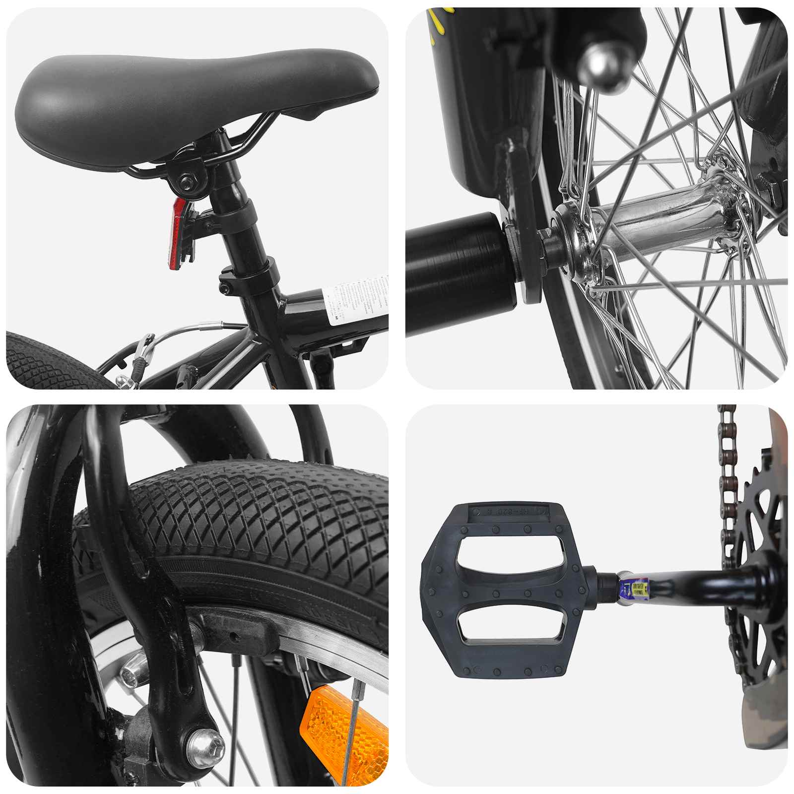 Bmx bicikli 20 hüvelyk 9 éves kor felett ajánlott fekete