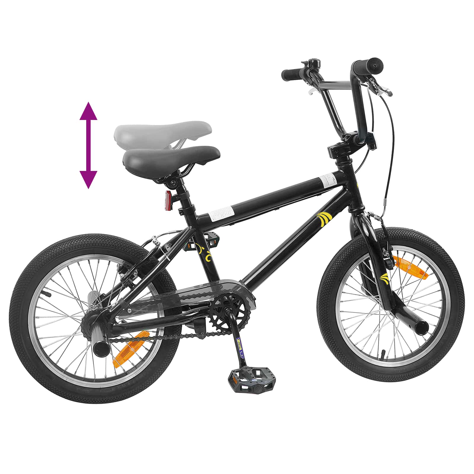 Bmx bicikli 20 hüvelyk 9 éves kor felett ajánlott fekete