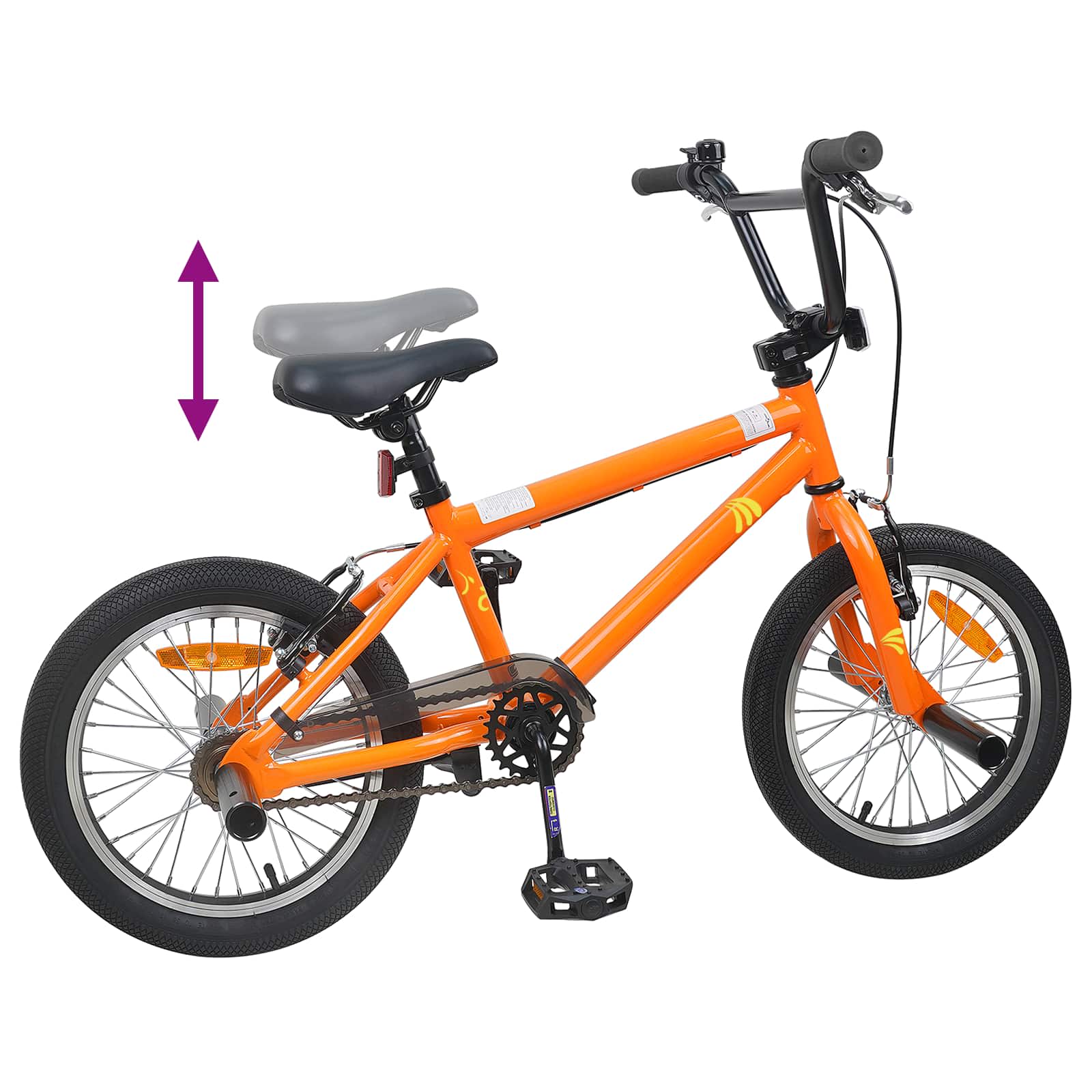 Bmx bicikli 20 hüvelyk 9 éves kor felett ajánlott narancssárga