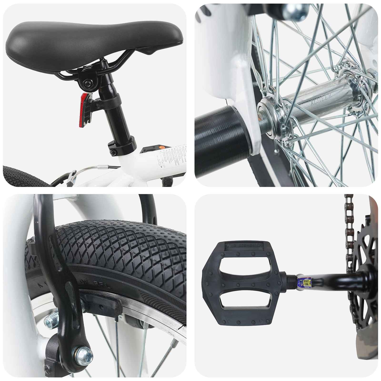 Bmx bicikli 20 hüvelyk 9 éves kor felett ajánlott fehér