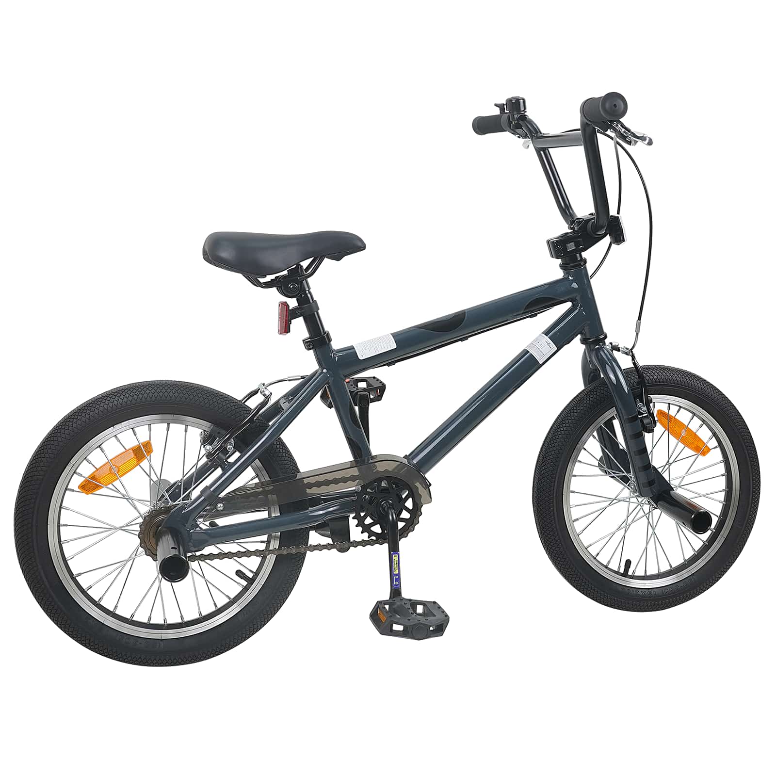 Bmx bicikli 16 hüvelyk 5-8 éves korig való sötétszürke