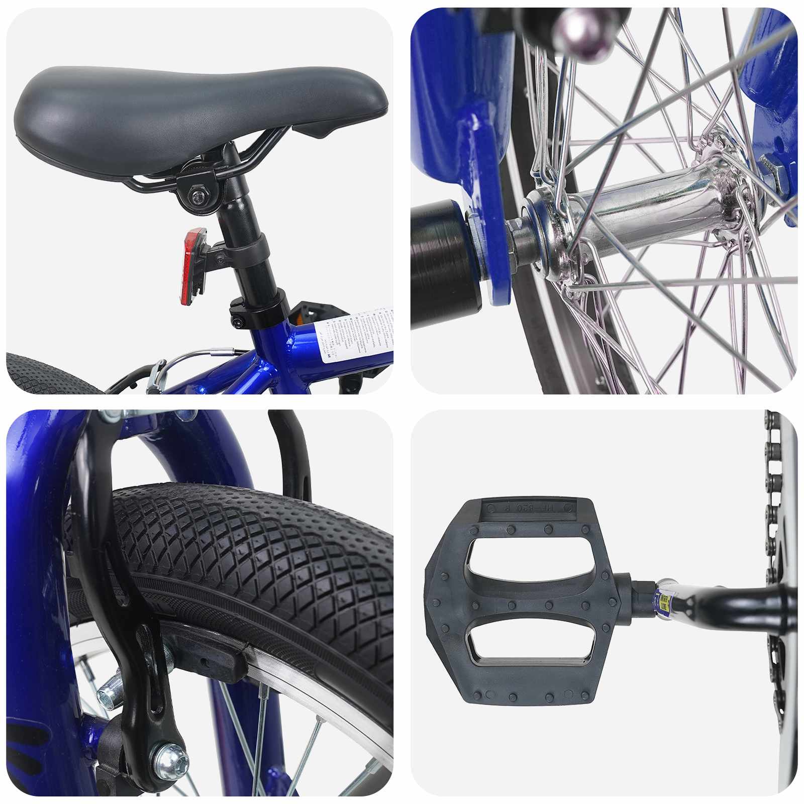 Bmx bicikli 16 hüvelyk 5-8 éves korig való sötét kék