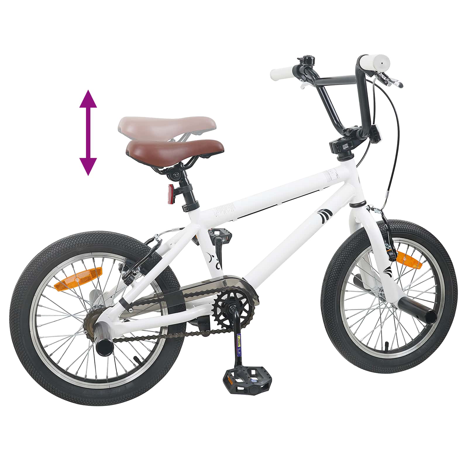 Bmx bicikli 16 hüvelyk 5-8 éves korig való fehér