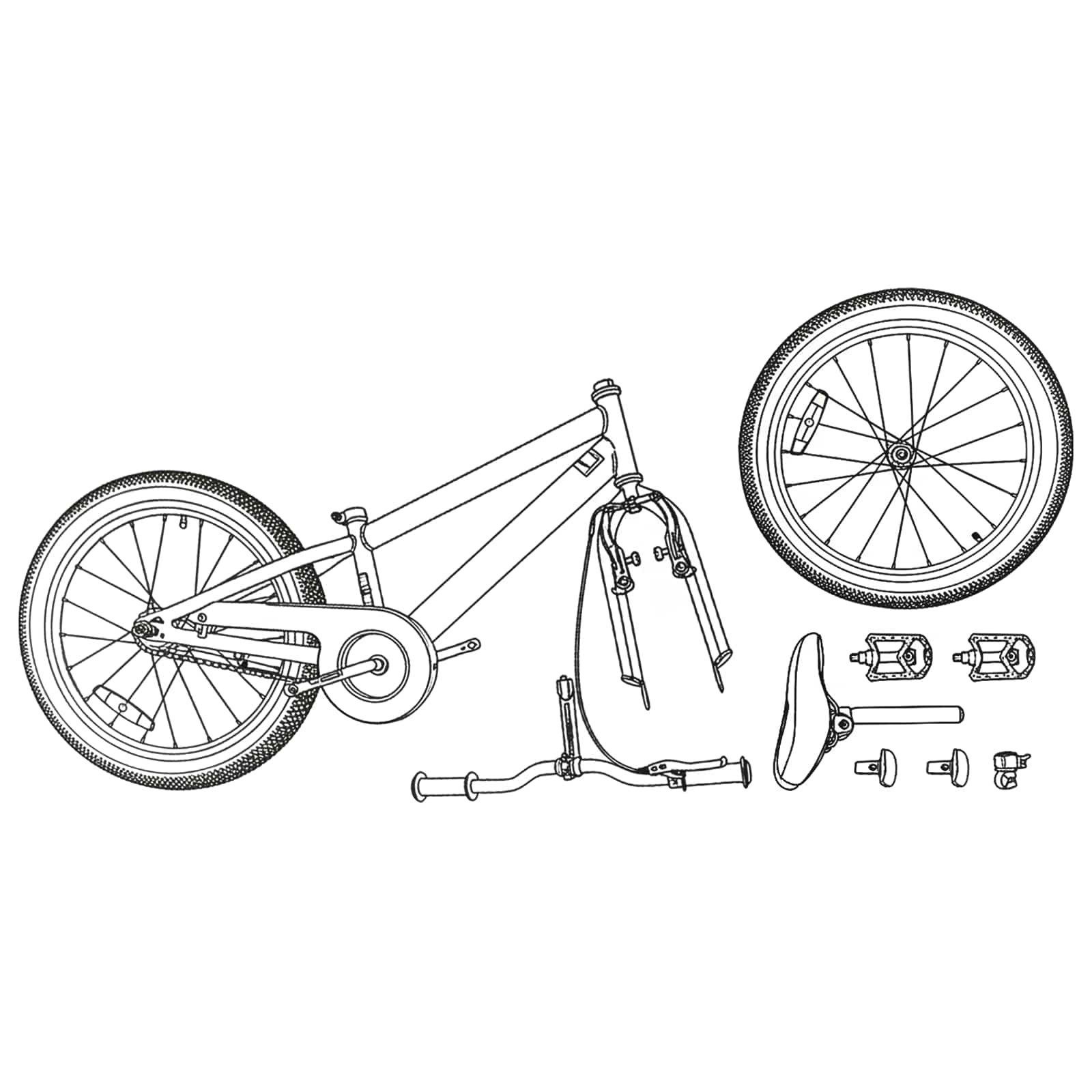 Hegyi bicikli 20 hüvelyk 6-speed 5-8 éves korig ajánlott zöld