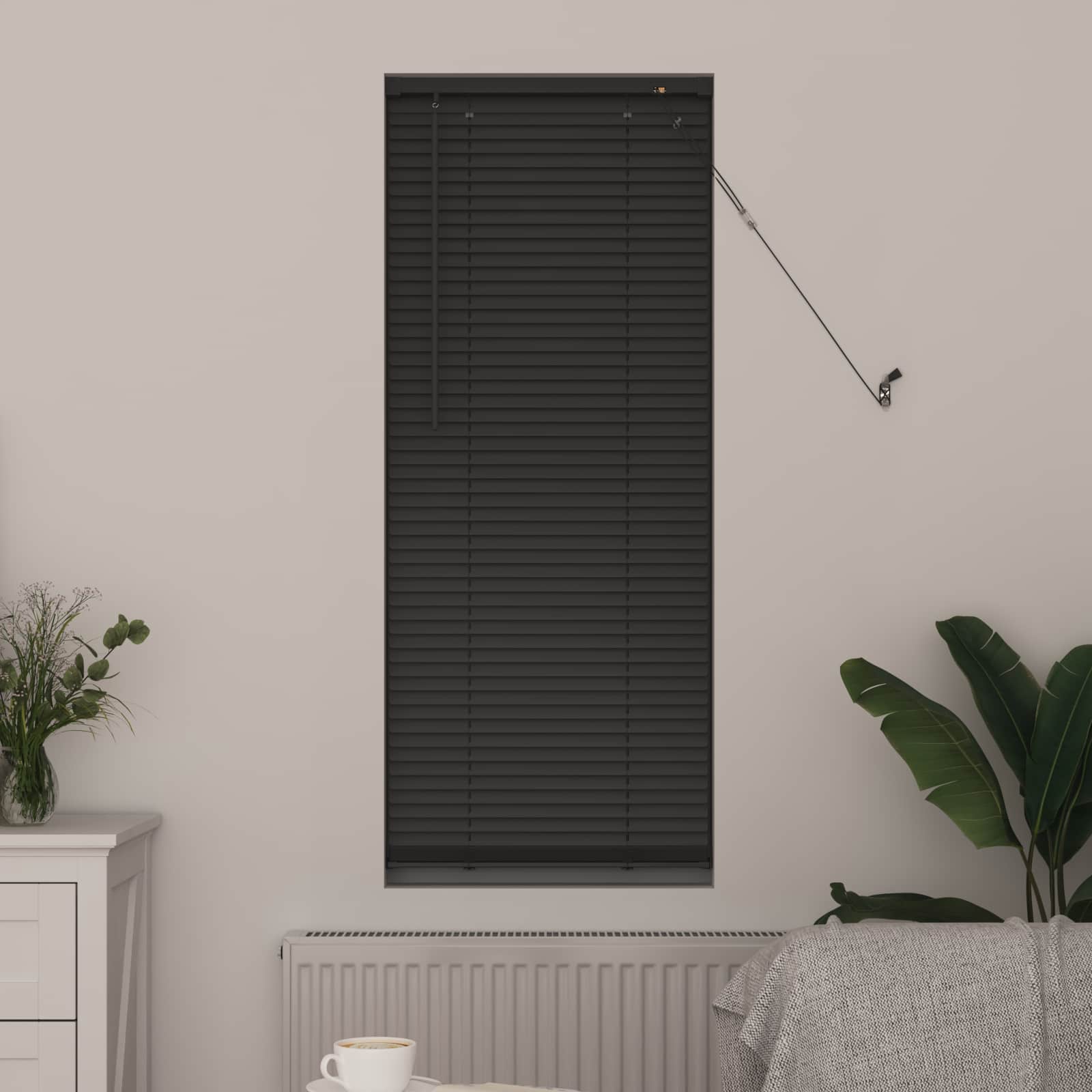 Zsaluzia állítható ezüst szürke 150 x 60 cm pvc