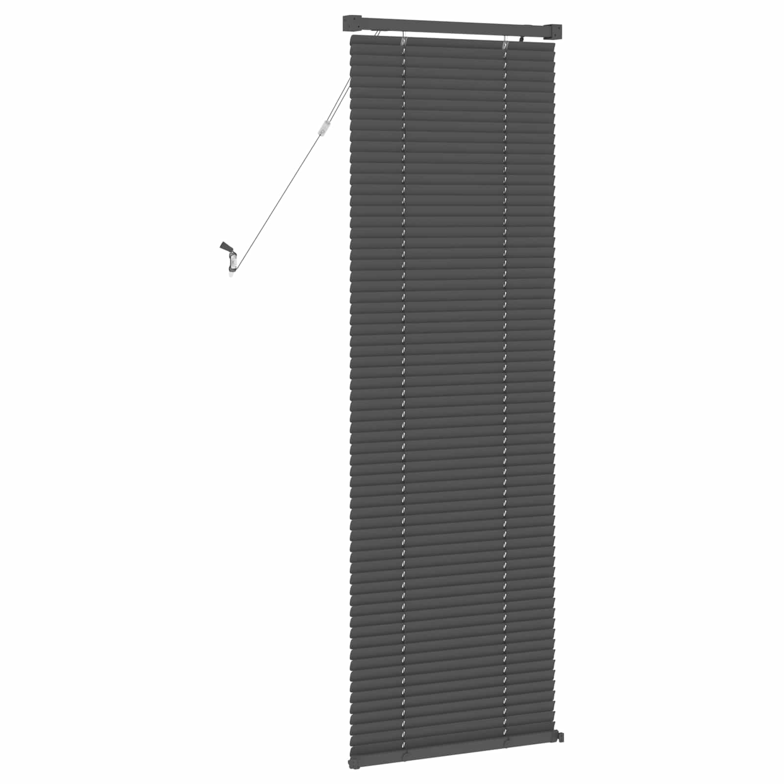 Zsaluzia állítható ezüst szürke 150 x 60 cm pvc