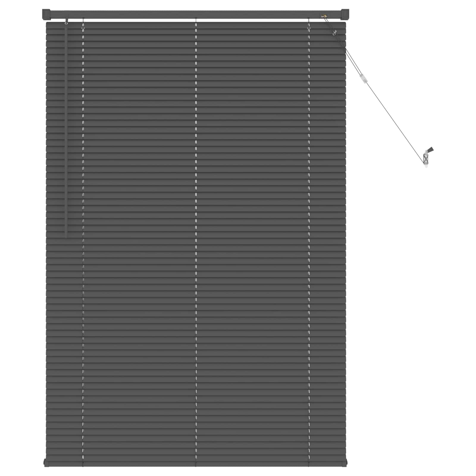 Zsaluzia állítható ezüst szürke 150 x 80 cm pvc