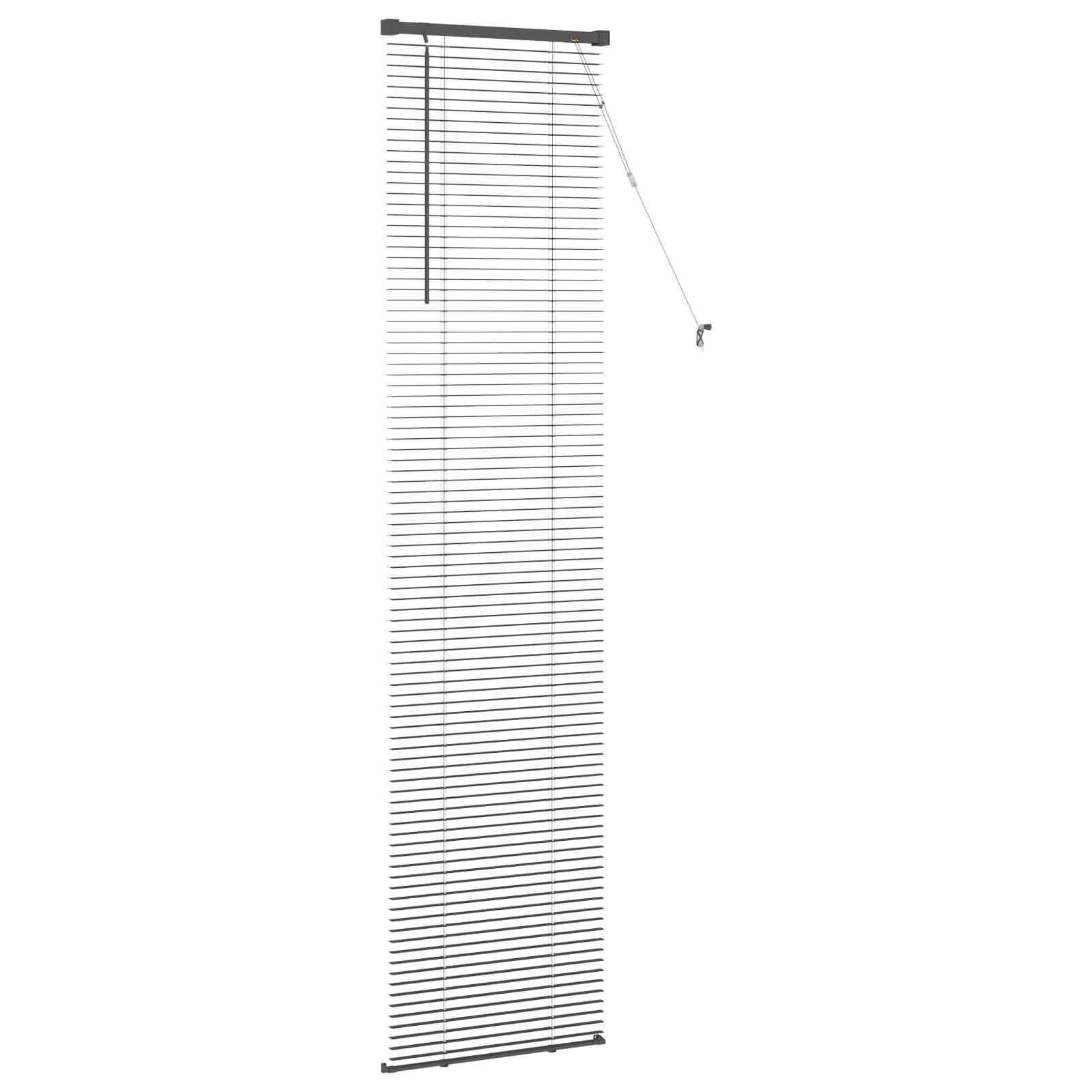 Zsaluzia állítható ezüst szürke 213 x 50 cm pvc