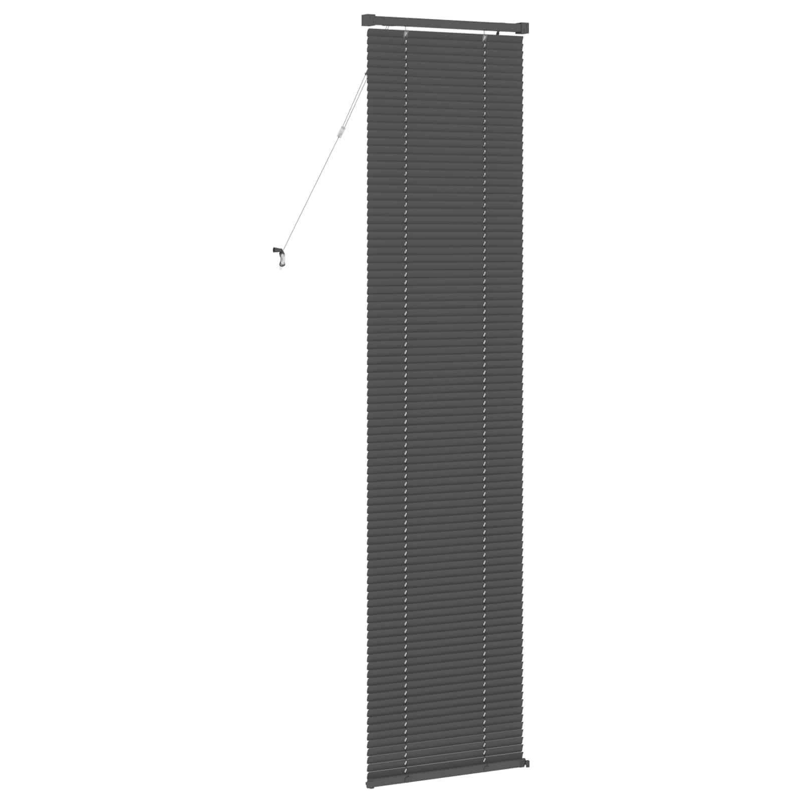 Zsaluzia állítható ezüst szürke 213 x 50 cm pvc