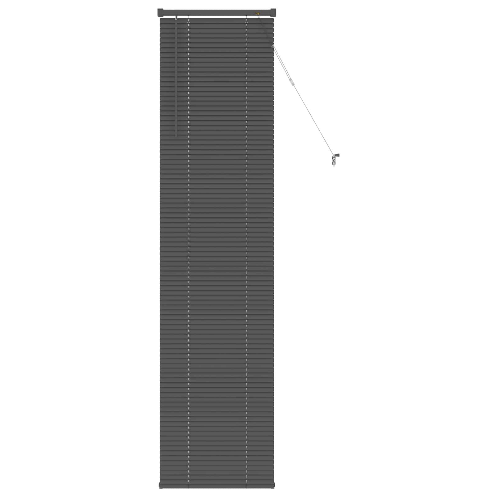 Zsaluzia állítható ezüst szürke 213 x 50 cm pvc