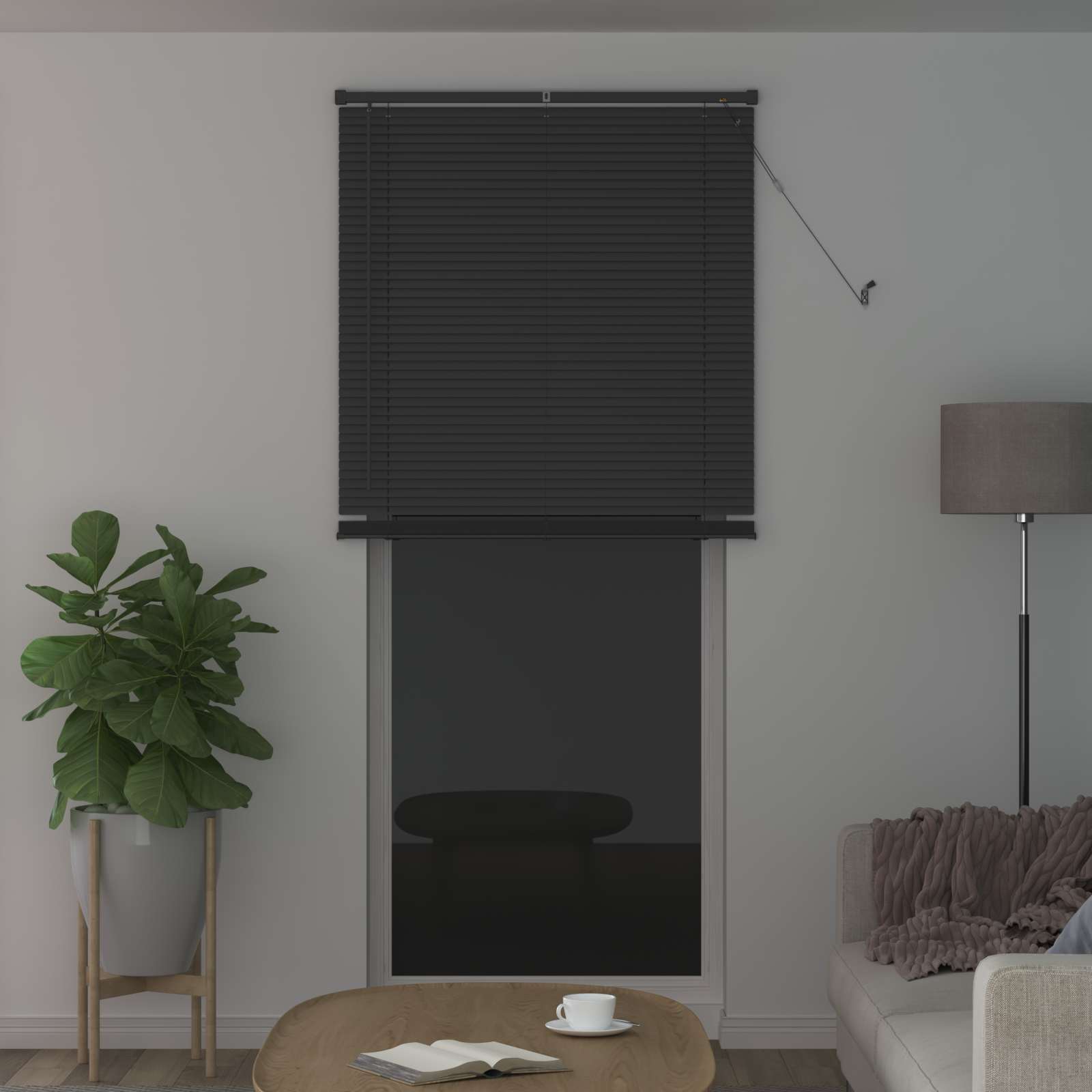 Zsaluzia állítható ezüst szürke 213 x 100 cm pvc
