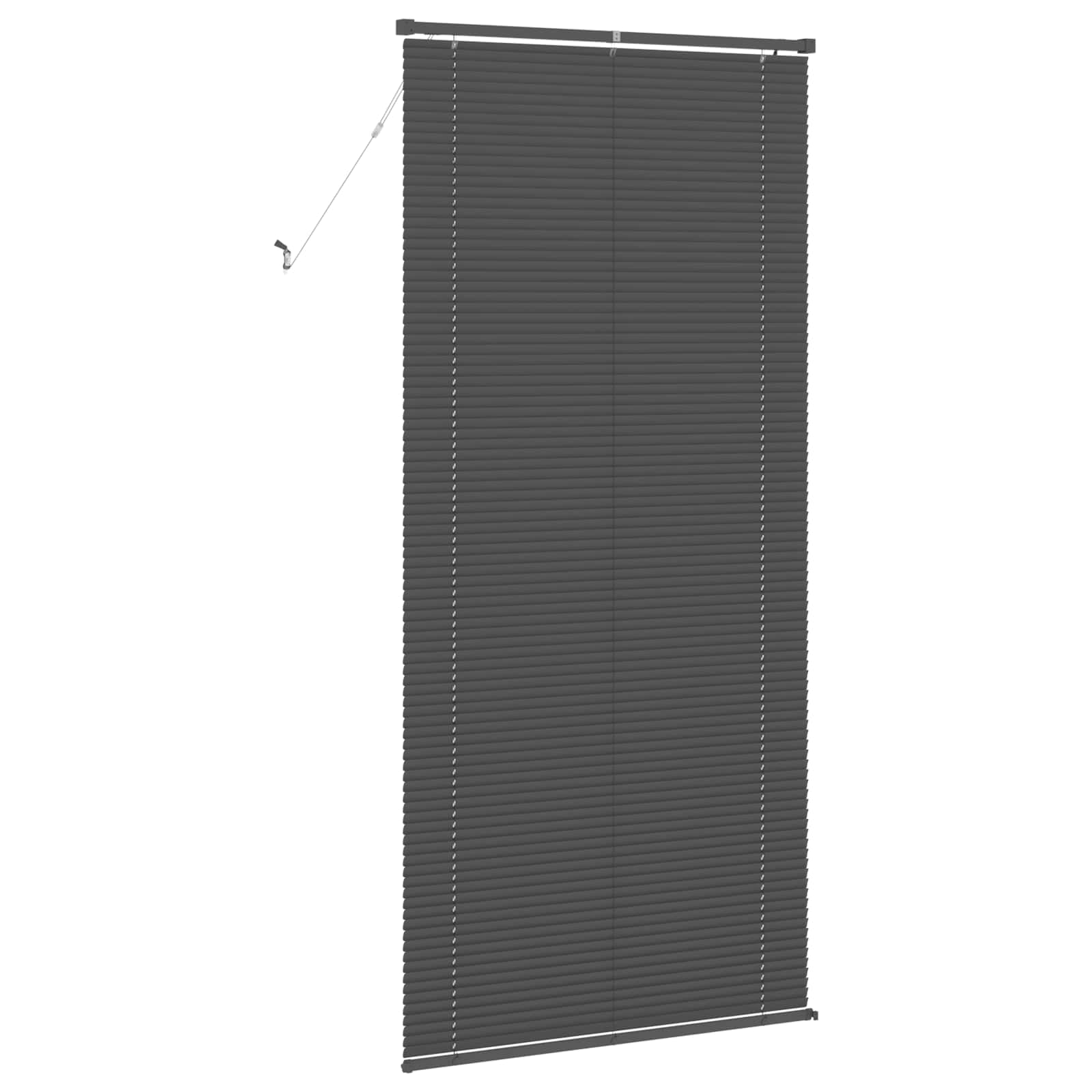 Zsaluzia állítható ezüst szürke 213 x 100 cm pvc