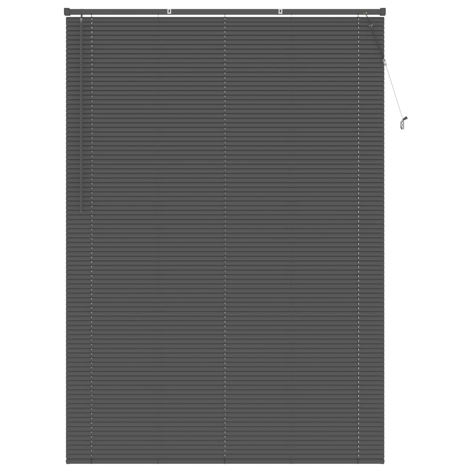 Zsaluzia állítható ezüst szürke 213 x 130 cm pvc