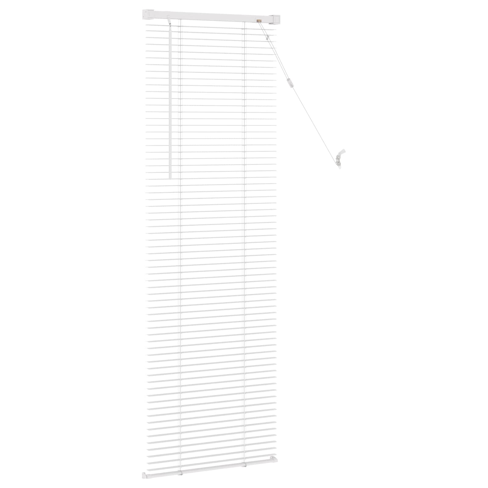 Zsaluzia állítható fehér 150 x 40 cm pvc