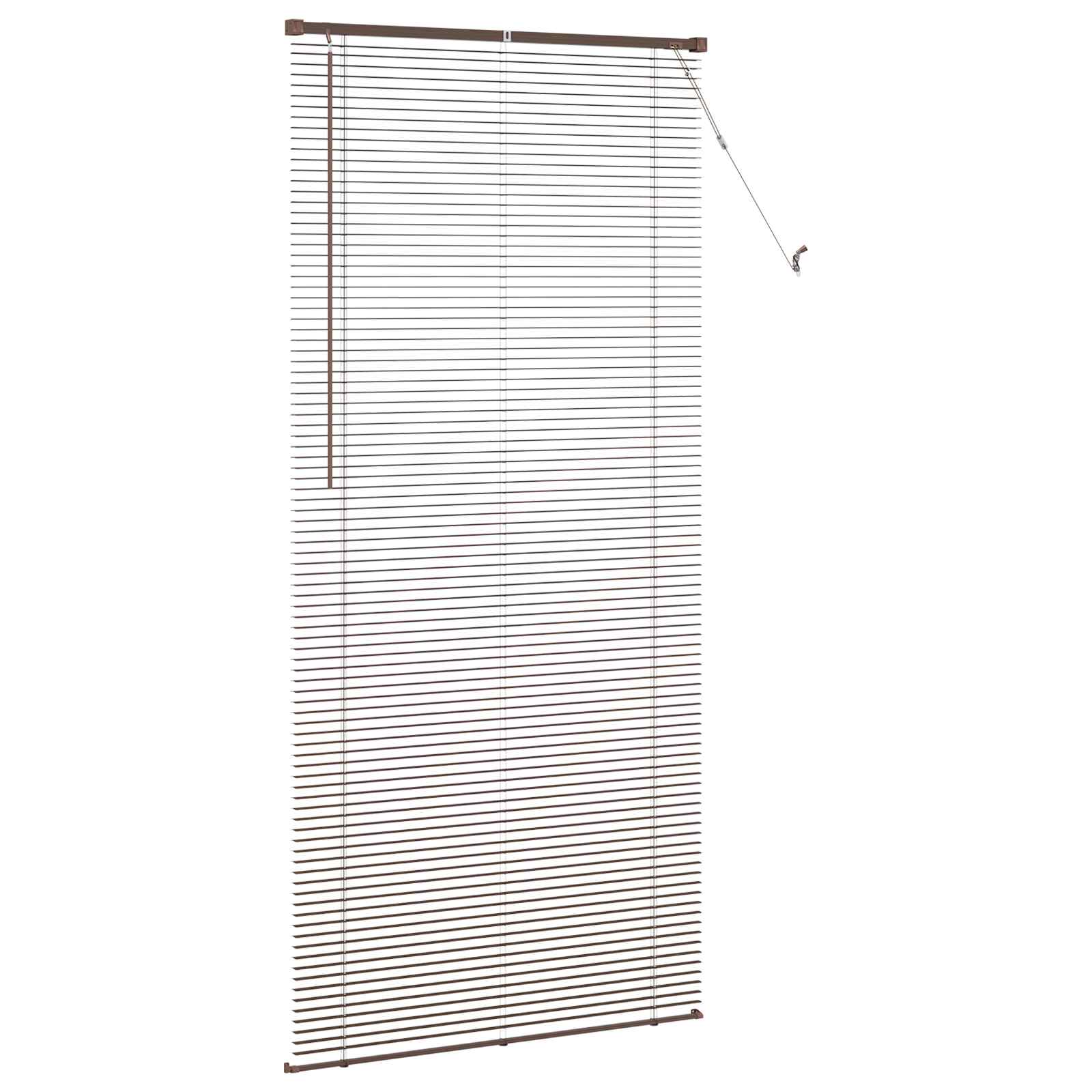 Zsaluzia sötét barna mintával 213 x 100 cm 25 mm pvc