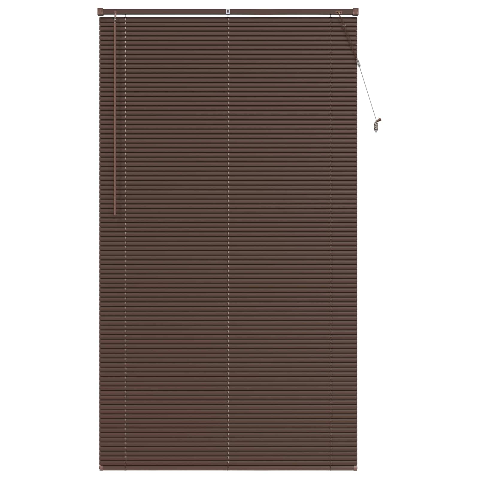 Zsaluzia sötét barna mintával 213 x 120 cm 25 mm pvc