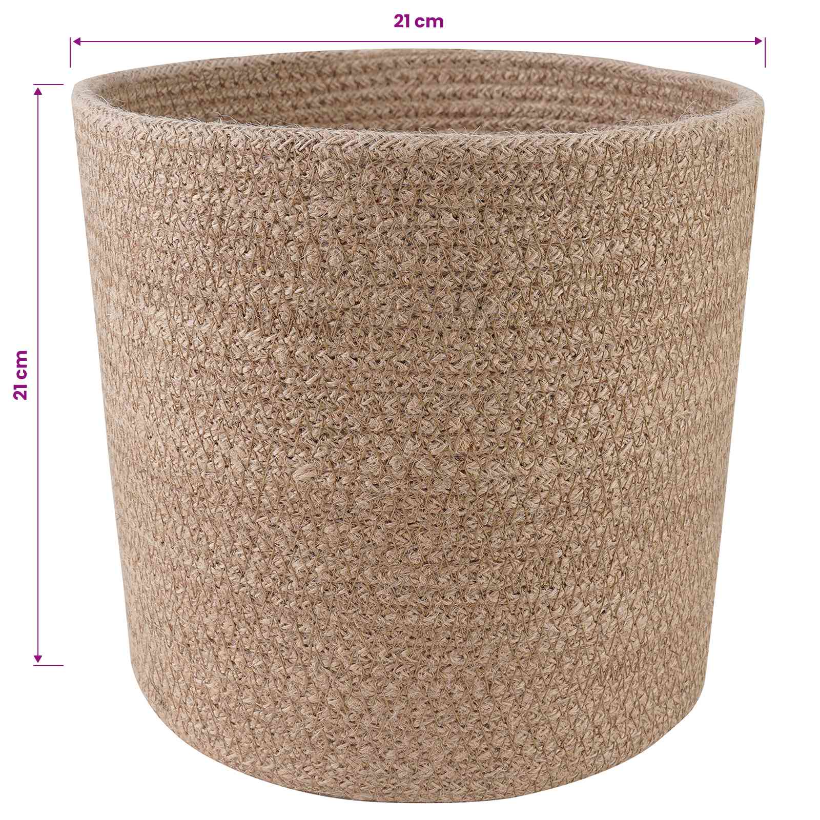 Növényi cserép készlet 2 pcs természetes ø 21 x 21 cm