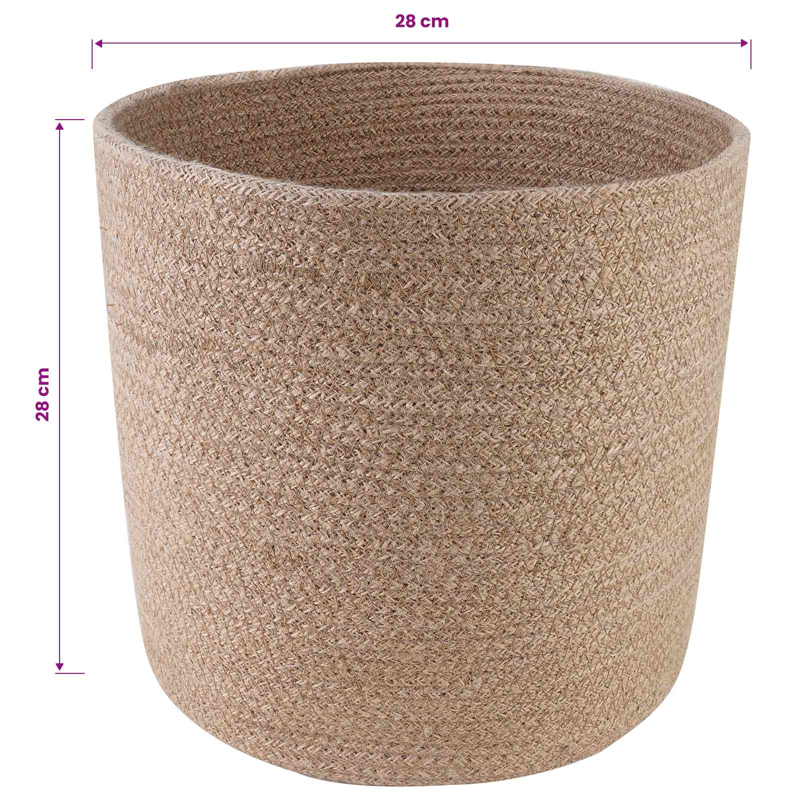 Növényi cserép készlet 2 pcs természetes ø 28 x 28 cm
