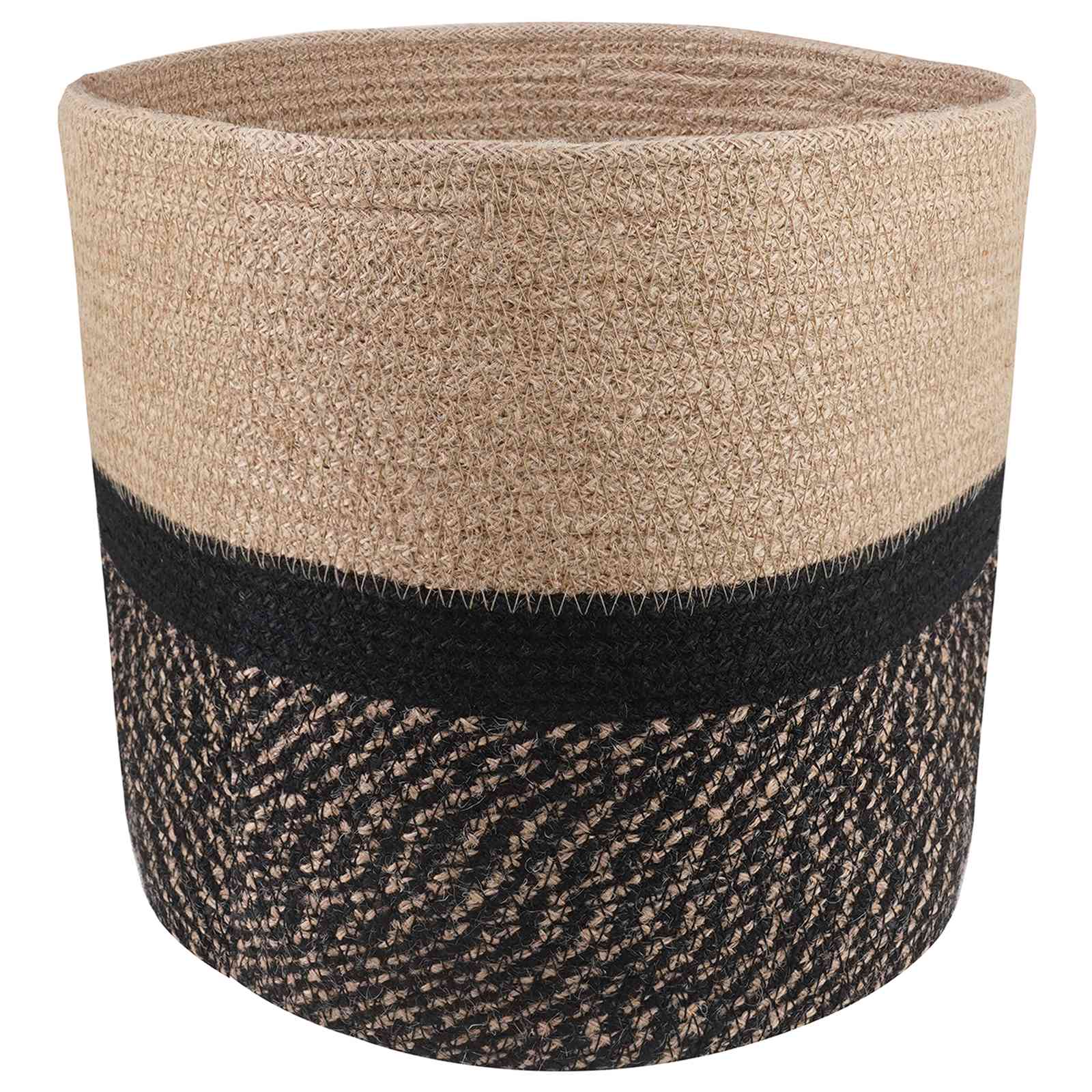 Növényi cserép készlet 2 pcs természetes és fekete ø 28 x 28 cm