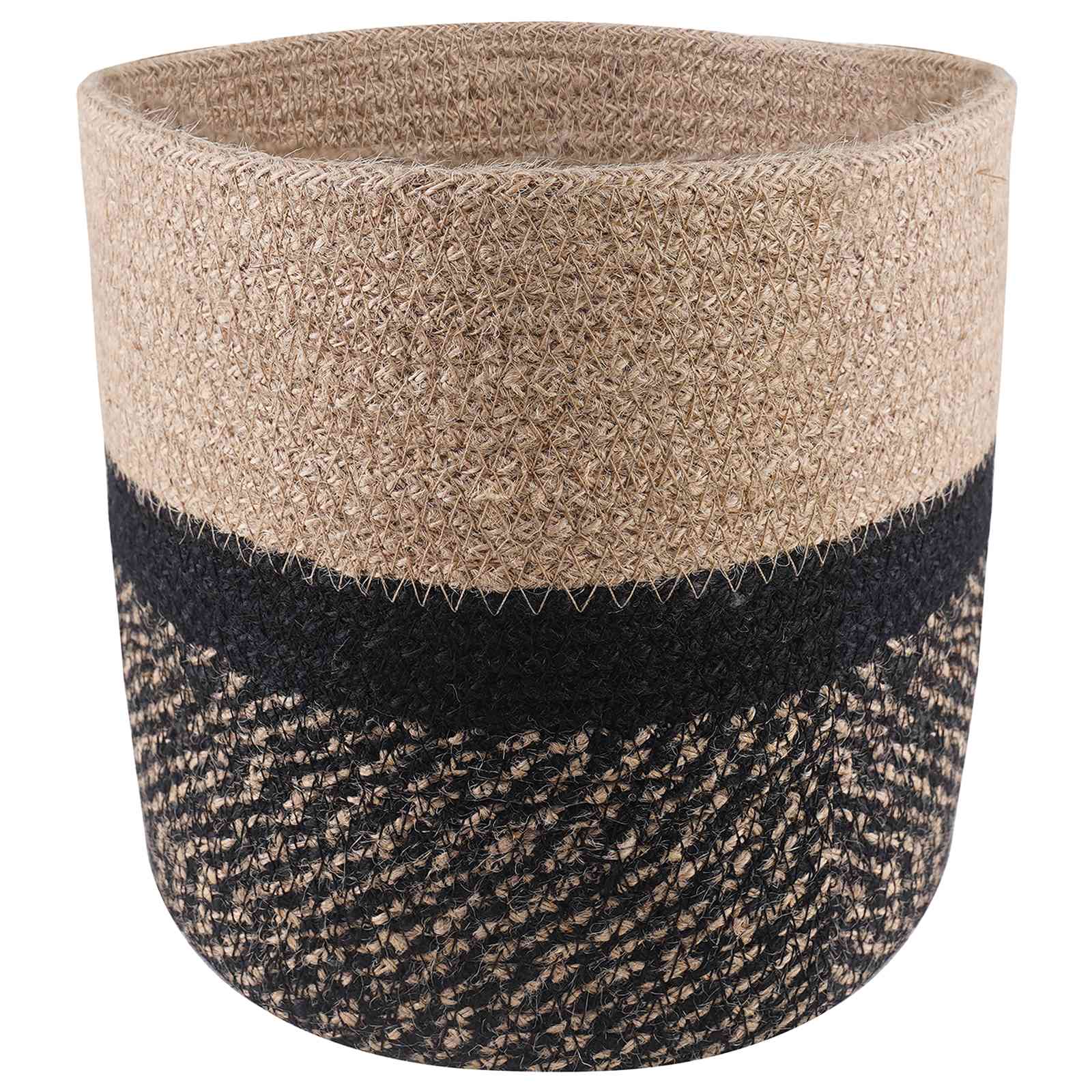 Növényi cserép készlet 2 pcs természetes és fekete ø 21 x 21 cm