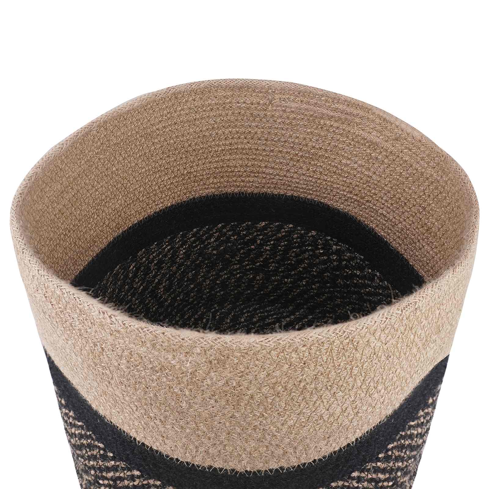 Növényi cserép készlet 2 pcs természetes és fekete ø 28 x 28 cm