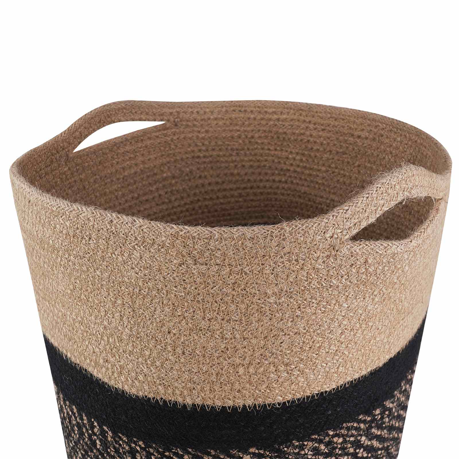 Növényi cserép készlet 2 pcs természetes és fekete ø 28 x 28 cm