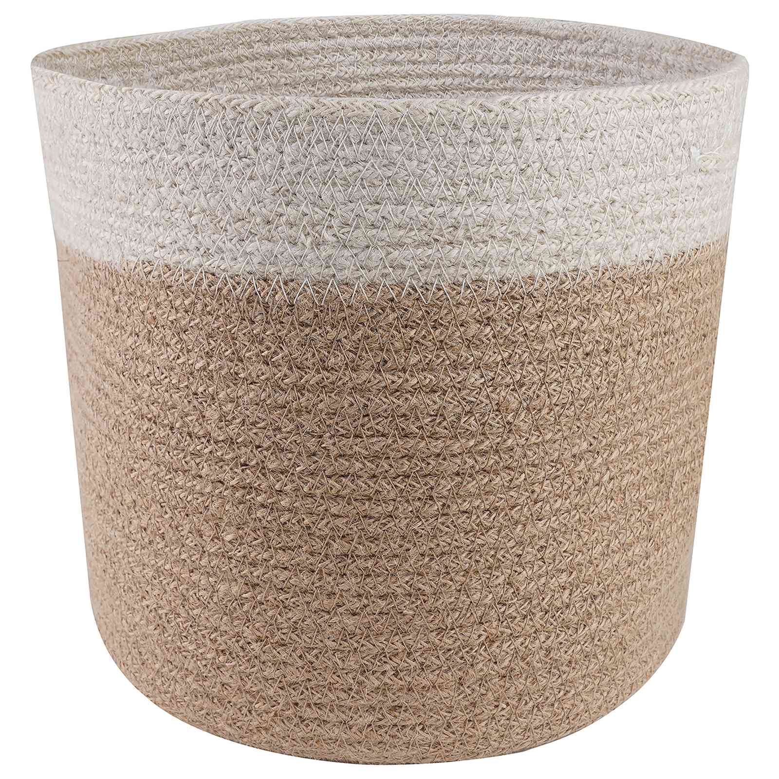 Növényi cserép készlet 2 pcs természetes és fehér ø 28 x 28 cm