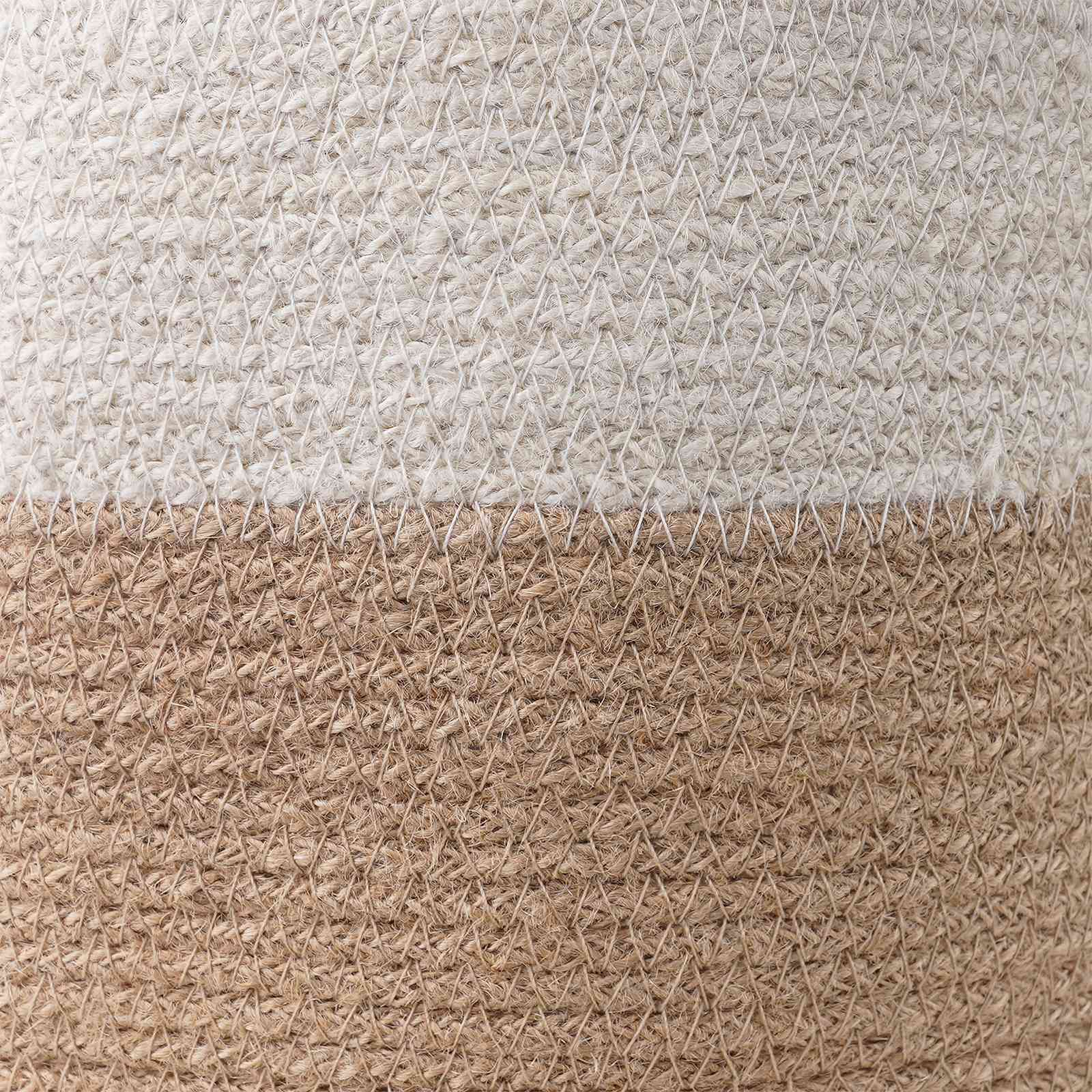 Növényi cserép készlet 2 pcs természetes és fehér ø 28 x 28 cm