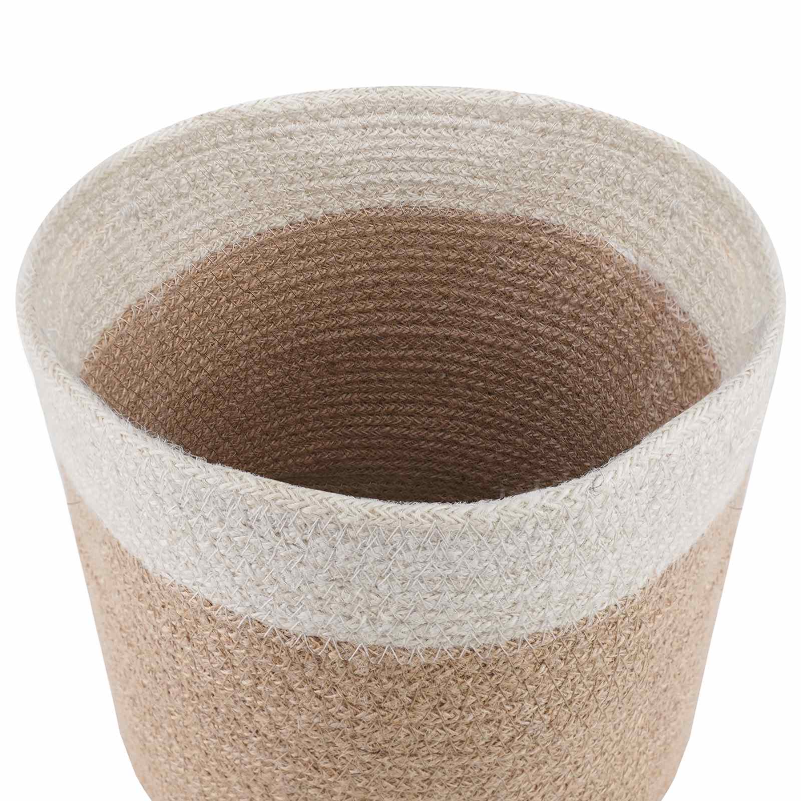 Növényi cserép készlet 2 pcs természetes és fehér ø 21 x 21 cm