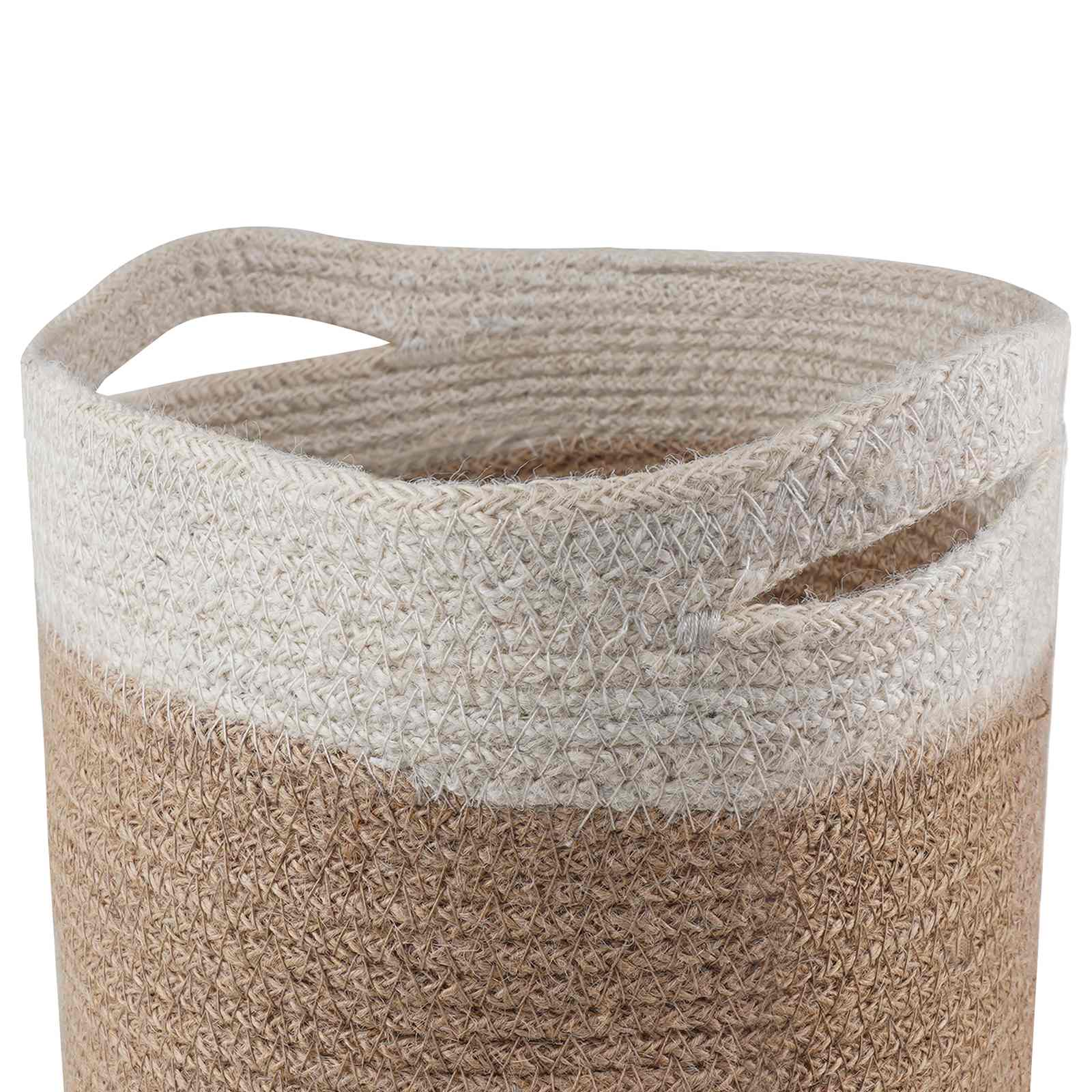 Növényi cserép készlet 2 pcs természetes és fehér ø 21 x 21 cm