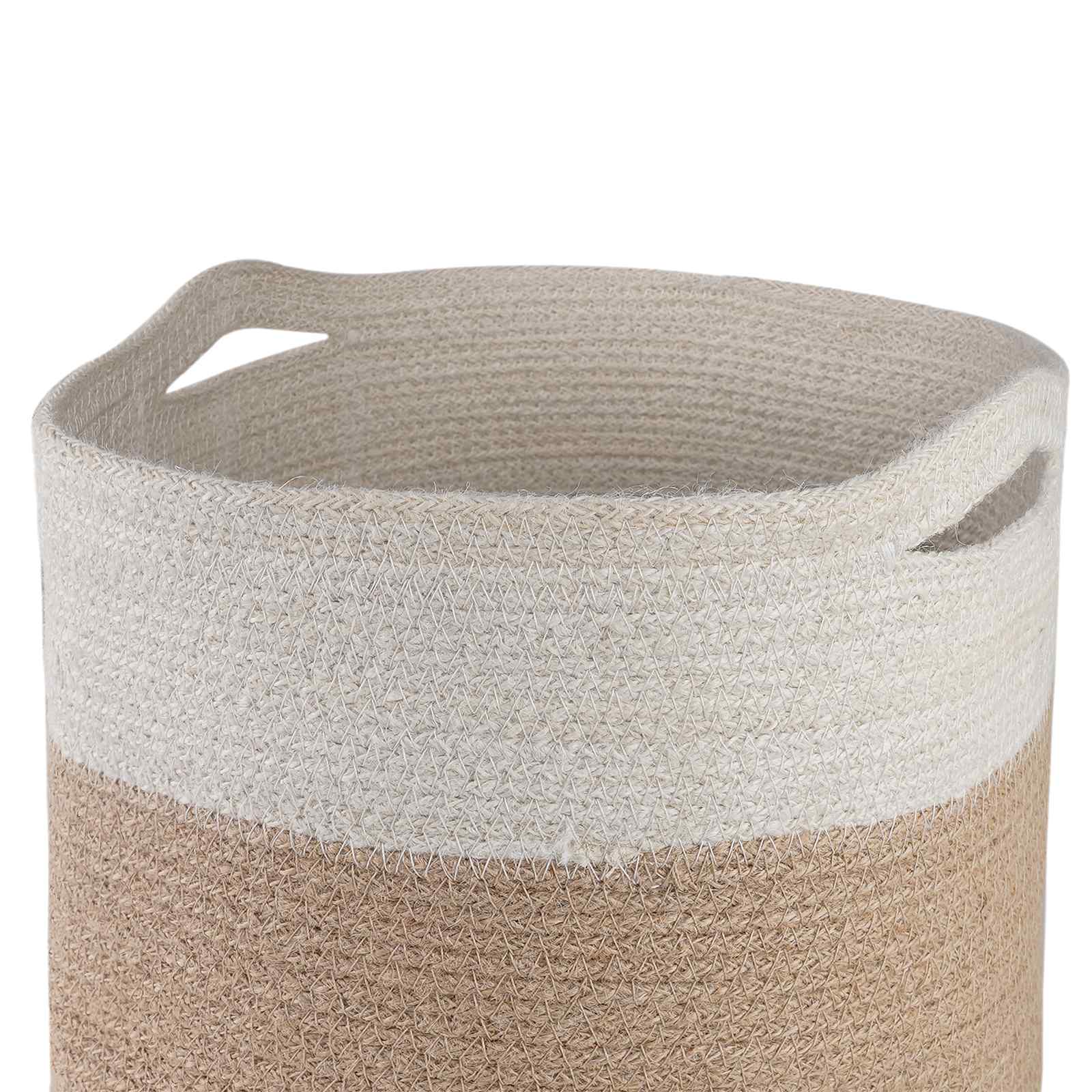 Növényi cserép készlet 2 pcs természetes és fehér ø 28 x 28 cm