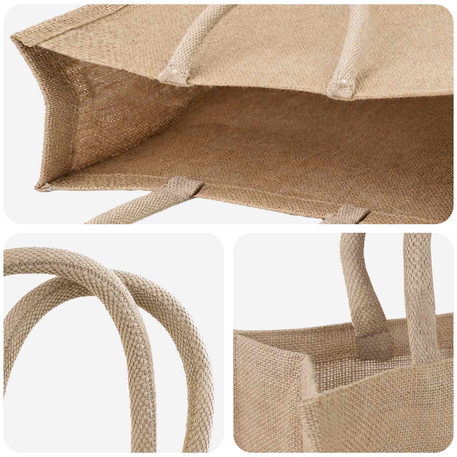Juta táskák 5 természetes 42 x 33 x 19 cm 100% tossa juta