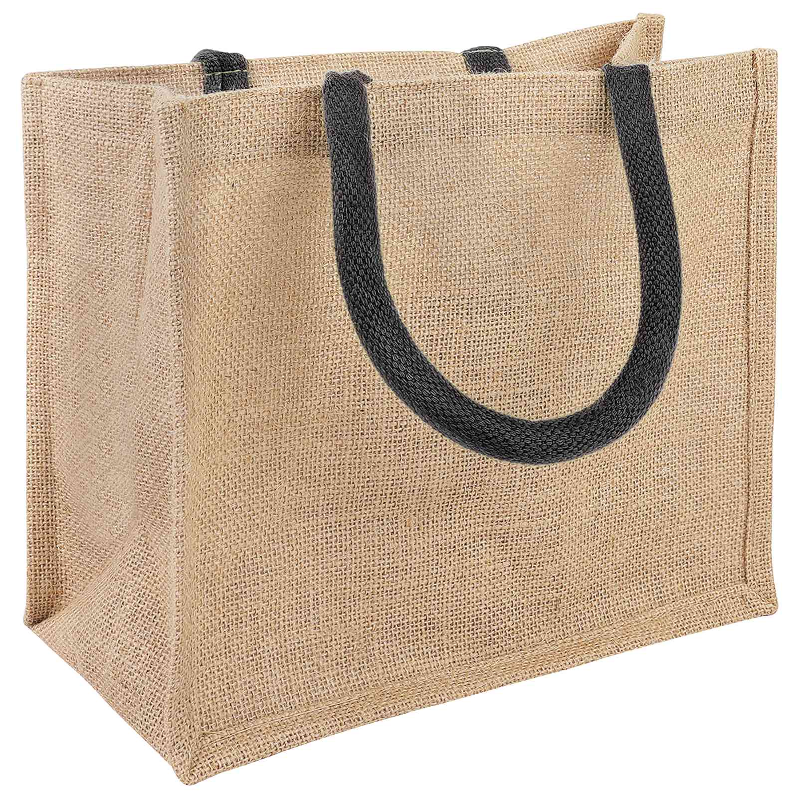 Juta táskák 5 pcs természetes és fekete 26 x 22 x 14 cm