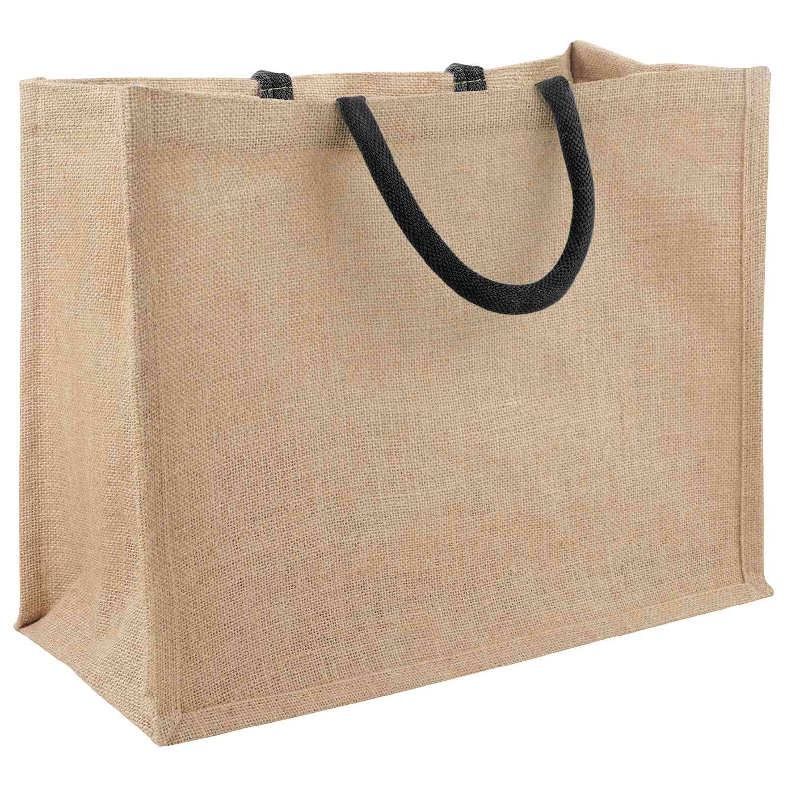 Juta táskák 5 pcs természetes és fekete 42 x 33 x 19 cm