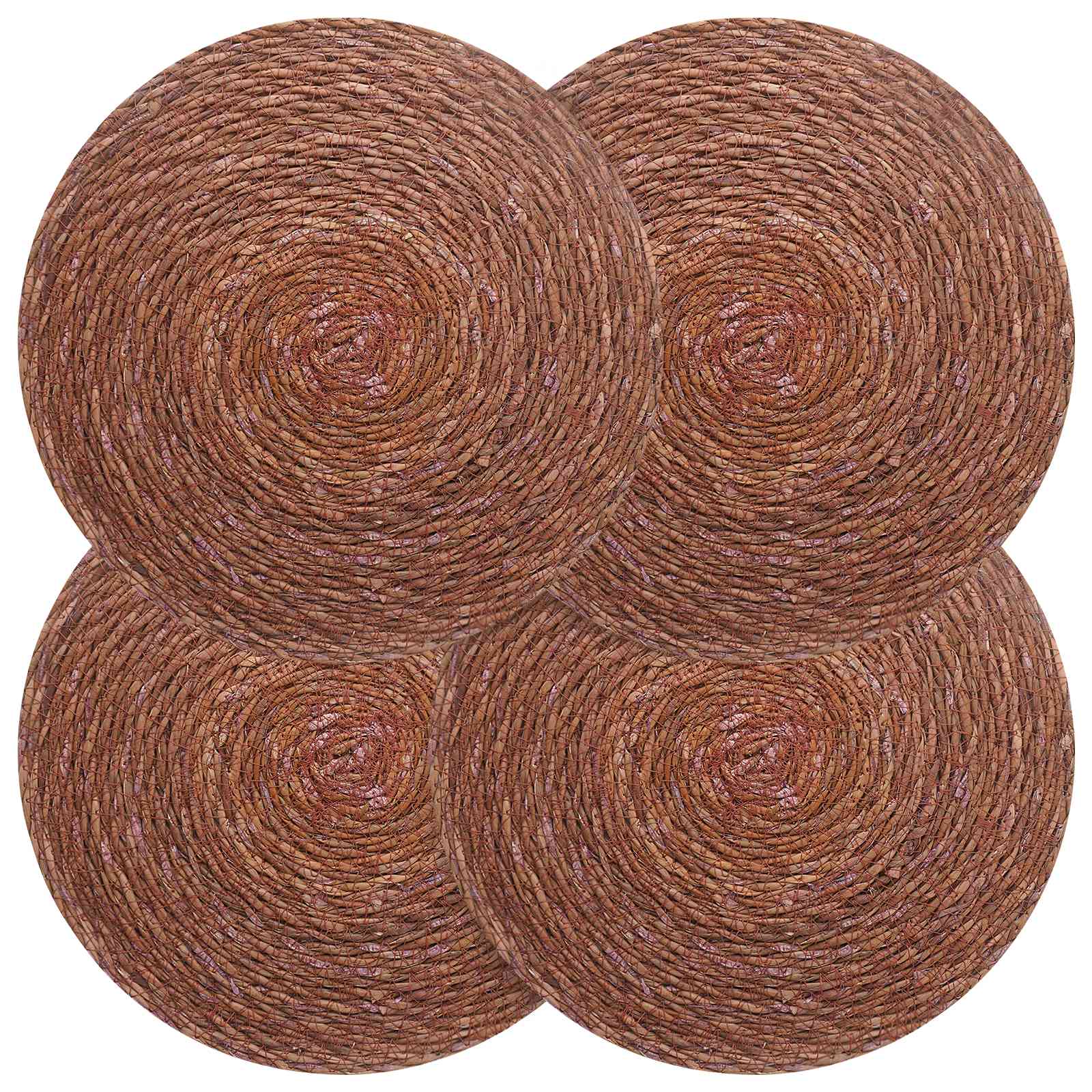Tengeri fű terítők 4 pcs barna ø 30 cm 100% tengeri fű