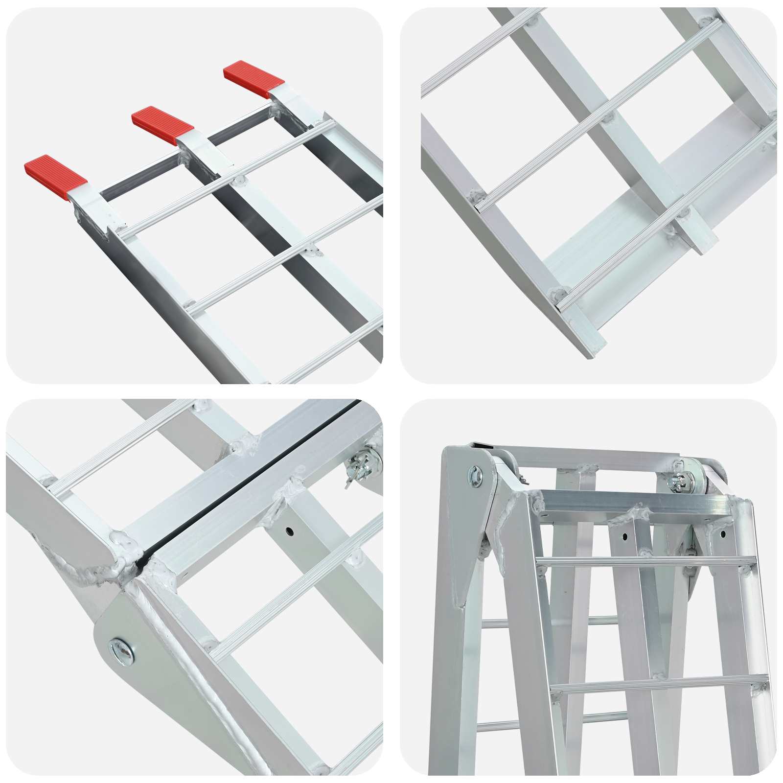 Rakodó rámpa ezüst 178 x 29 x 14 cm alumínium