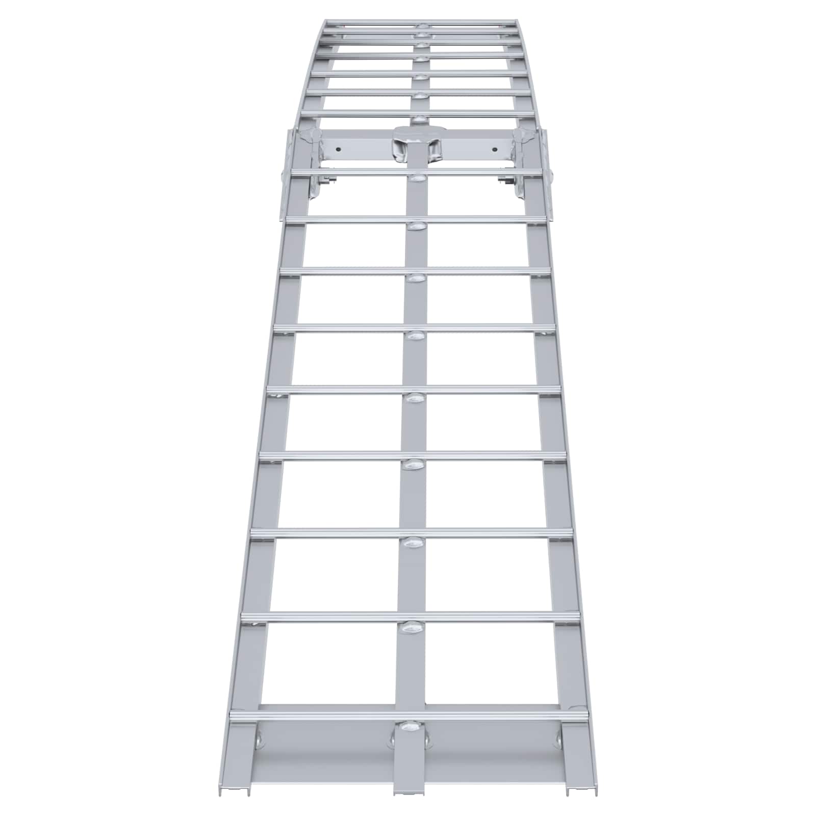 Rakodó rámpa ezüst 178 x 29 x 14 cm alumínium