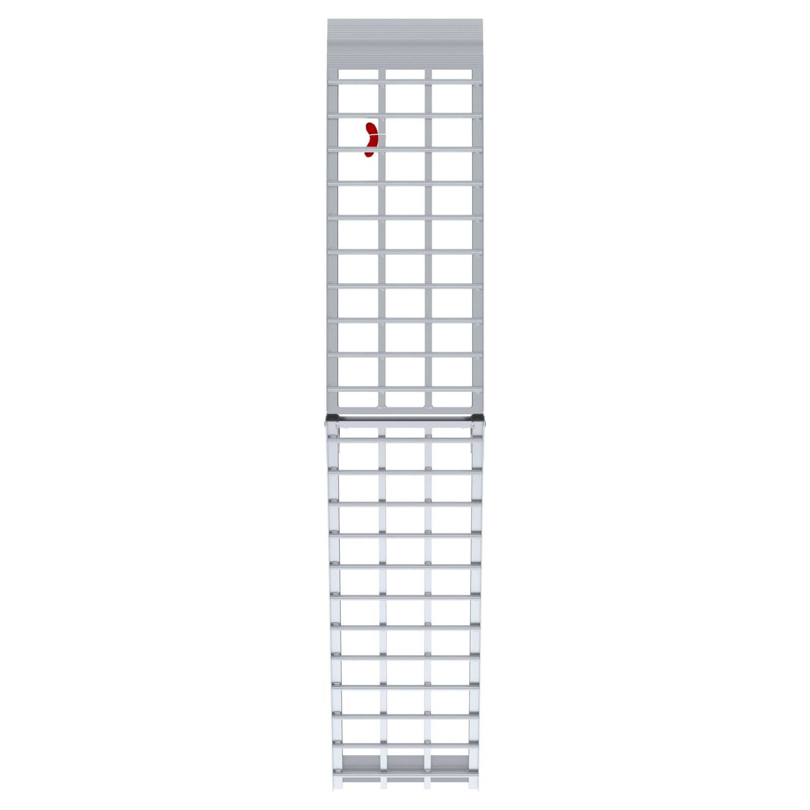 Rakodó rámpa ezüst 230 x 44 x 13 cm alumínium