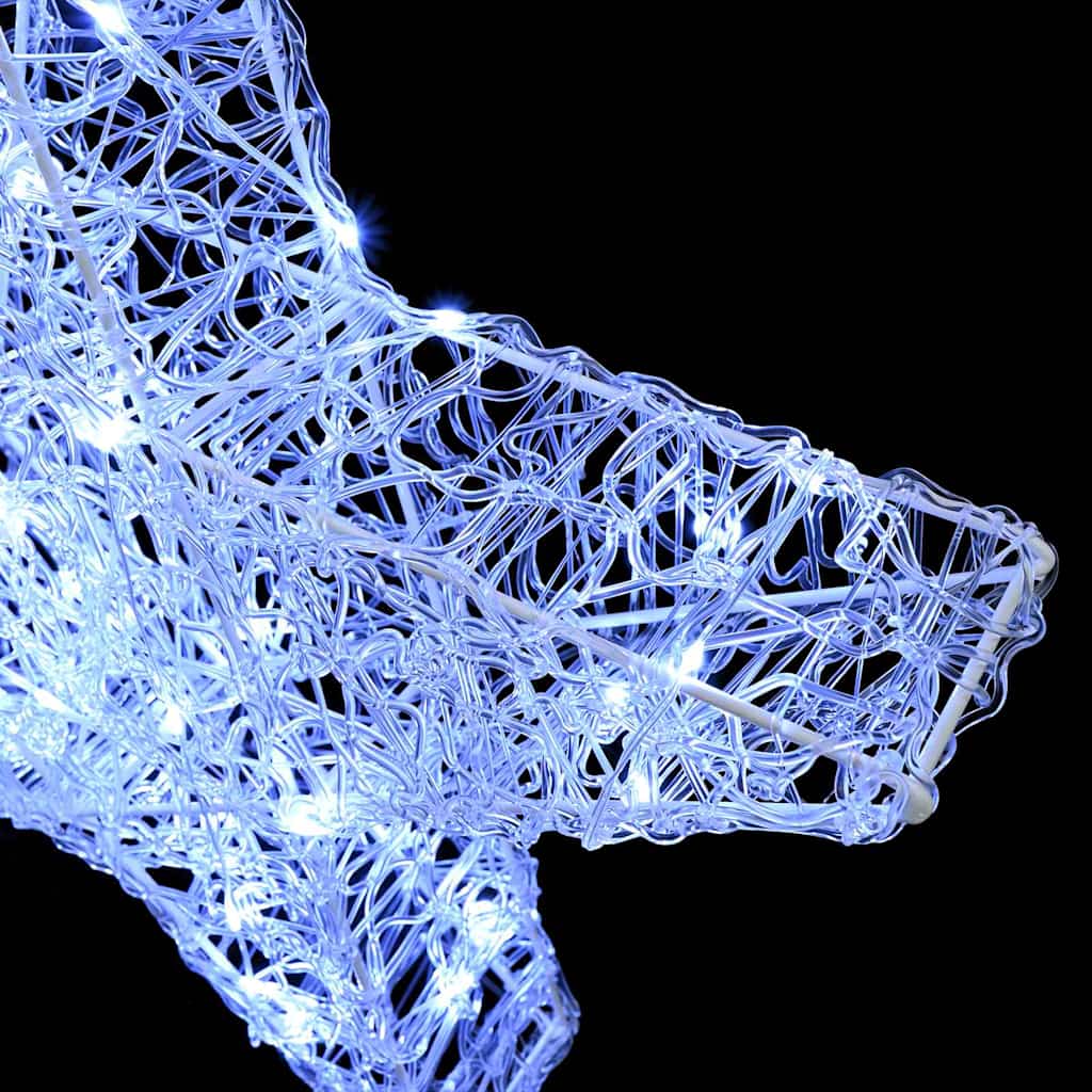 3d csillag 50 led-del hideg feher 55 x 53.5 x 10 cm akril