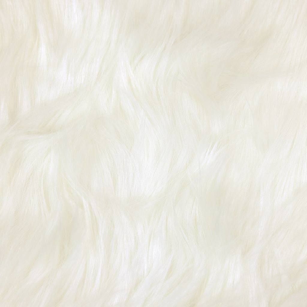 Műbárány szőnyeg fehér 80 x 200 cm poliészter