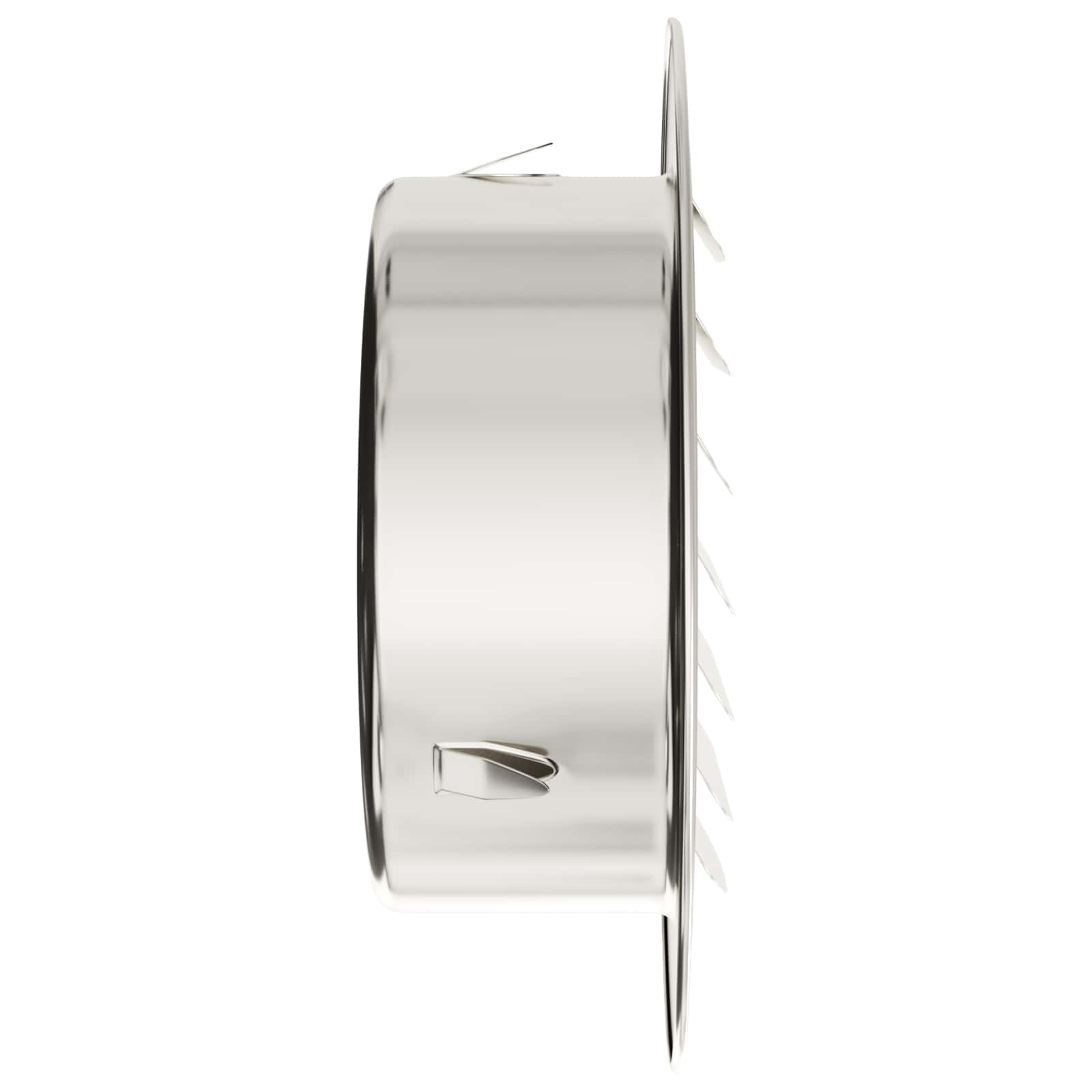 Levegő szellőzőfedél 4 pcs ezüst 80 mm rozsdamentes acél