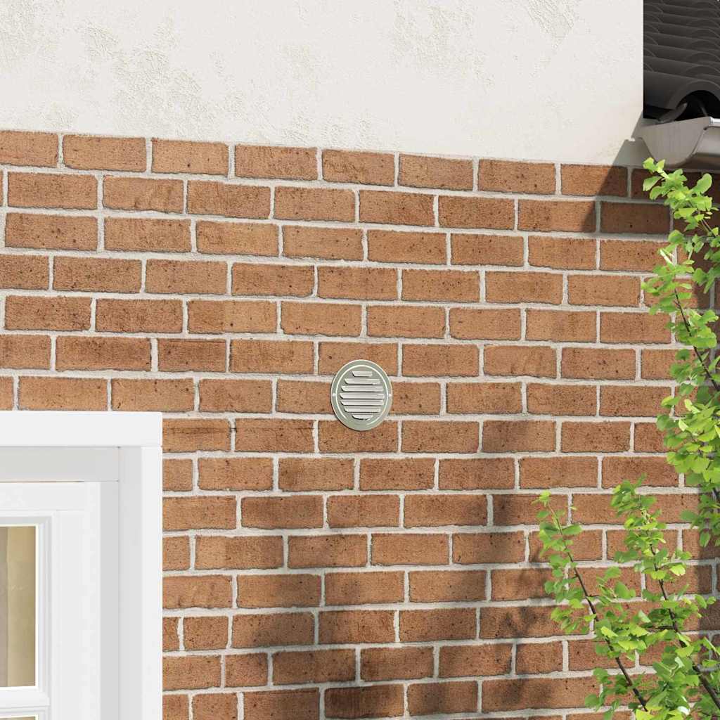 Levegő szellőzőfedél 4 pcs ezüst 125 mm rozsdamentes acél